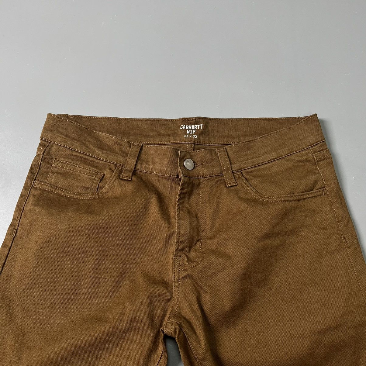 Carhartt × Carhartt Wip Skinny Jeans Carhartt WIP Rebel Pant Brown y2k Size US 31 - 11 Thumbnail