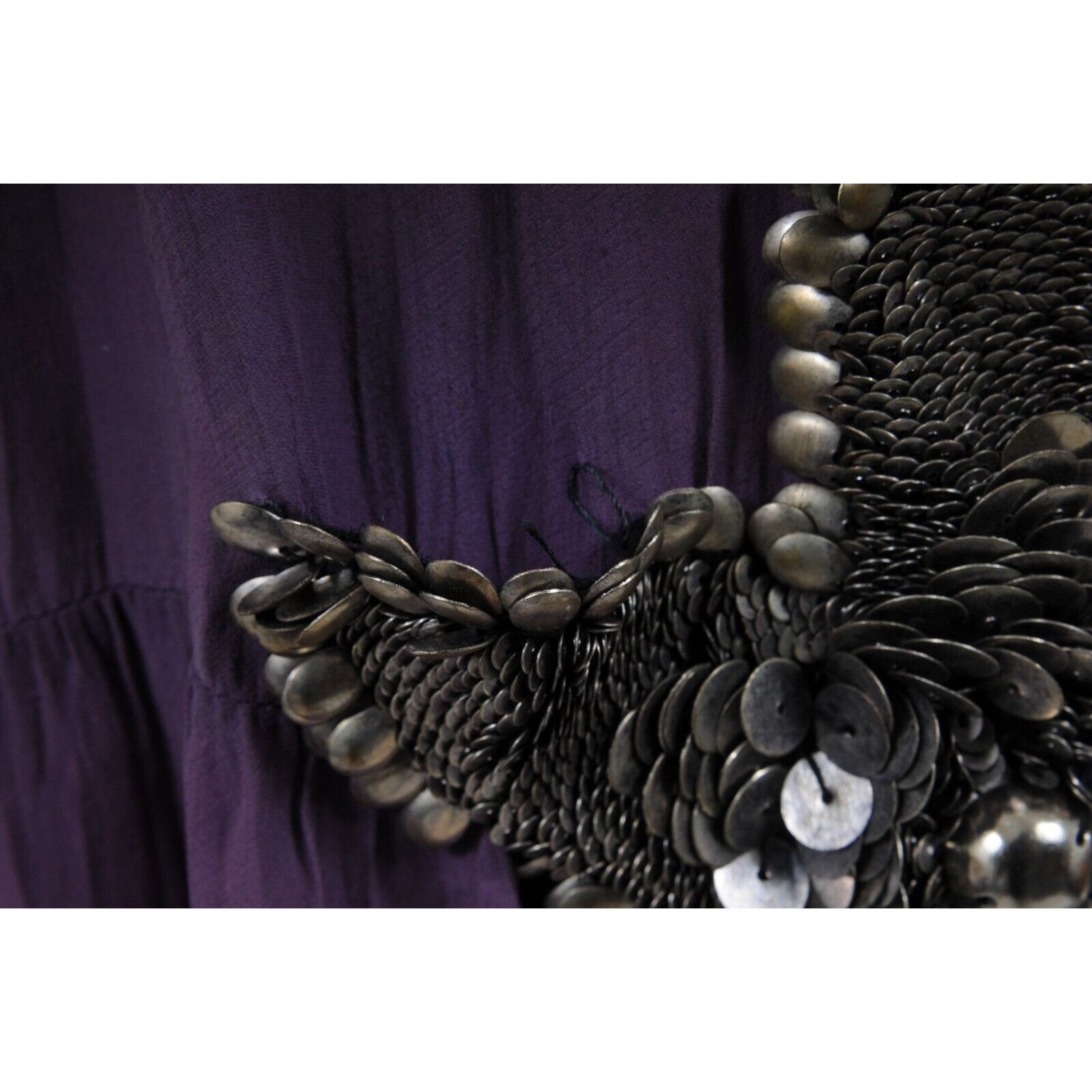 Balmain SS 08 Y2k Purple Tie Dye Silk Sun Maxi Long Dress Size S / US 4 / IT 40 - 4 Thumbnail