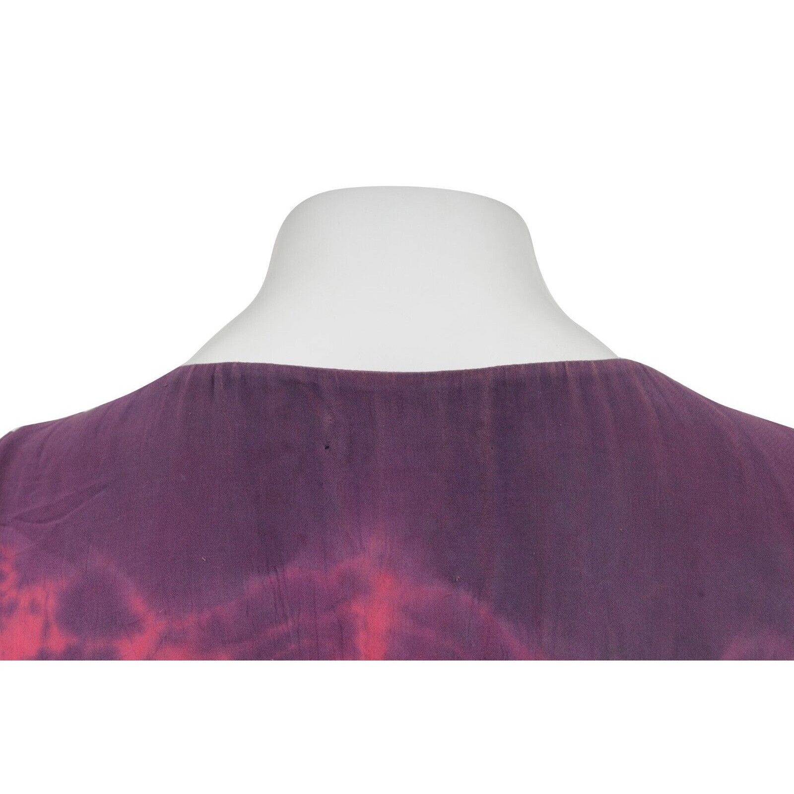 Balmain SS 08 Y2k Purple Tie Dye Silk Sun Maxi Long Dress Size S / US 4 / IT 40 - 12 Thumbnail