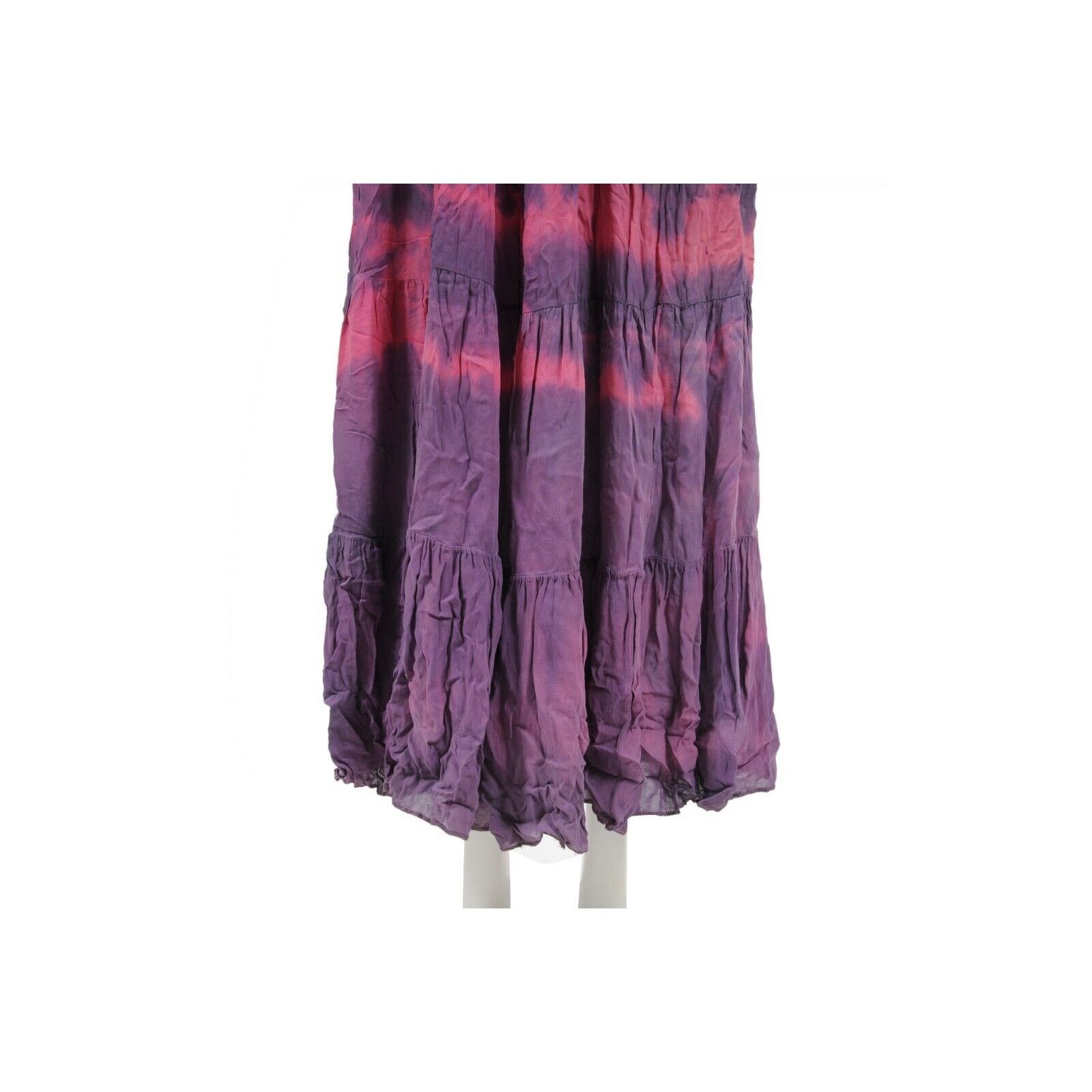 Balmain SS 08 Y2k Purple Tie Dye Silk Sun Maxi Long Dress Size S / US 4 / IT 40 - 8 Thumbnail