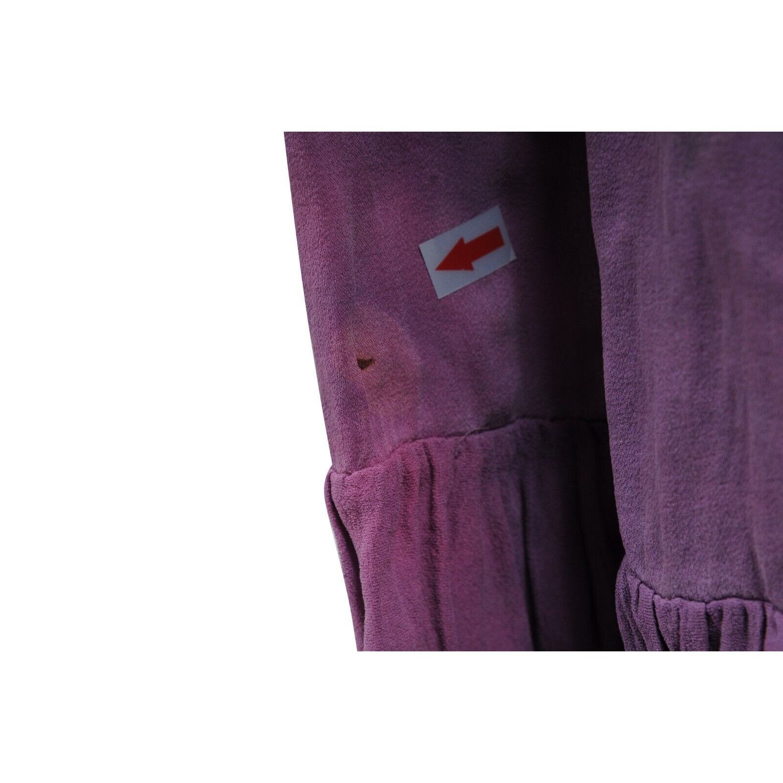 Balmain SS 08 Y2k Purple Tie Dye Silk Sun Maxi Long Dress Size S / US 4 / IT 40 - 22 Thumbnail