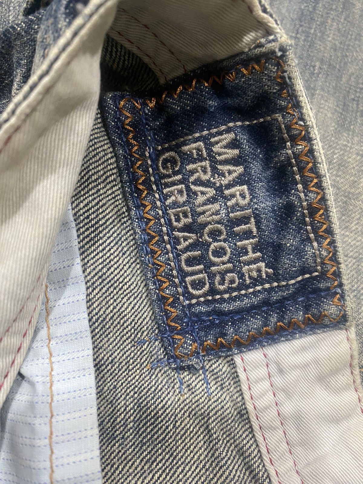 Japanese Brand STRAIGHT CUT DESTROY DENIM MARITHE FRANCOIS GIRBAUD Size US 30 / EU 46 - 5 Thumbnail
