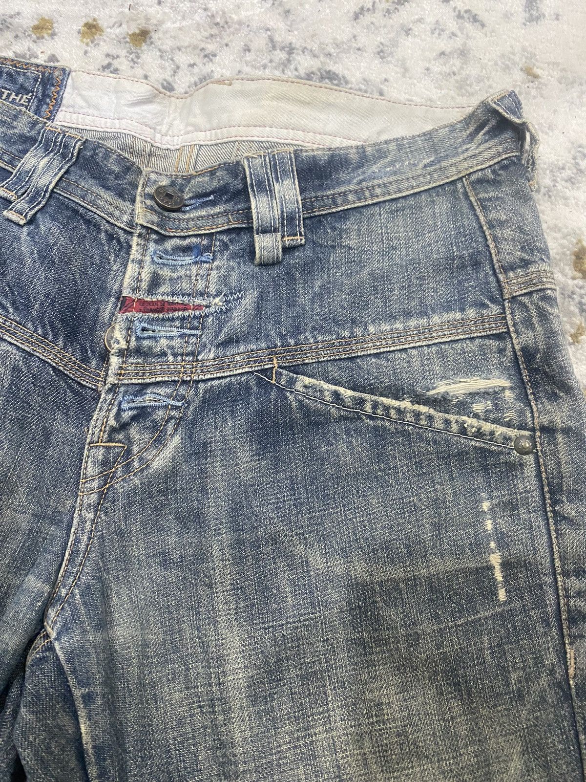 Japanese Brand STRAIGHT CUT DESTROY DENIM MARITHE FRANCOIS GIRBAUD Size US 30 / EU 46 - 8 Thumbnail