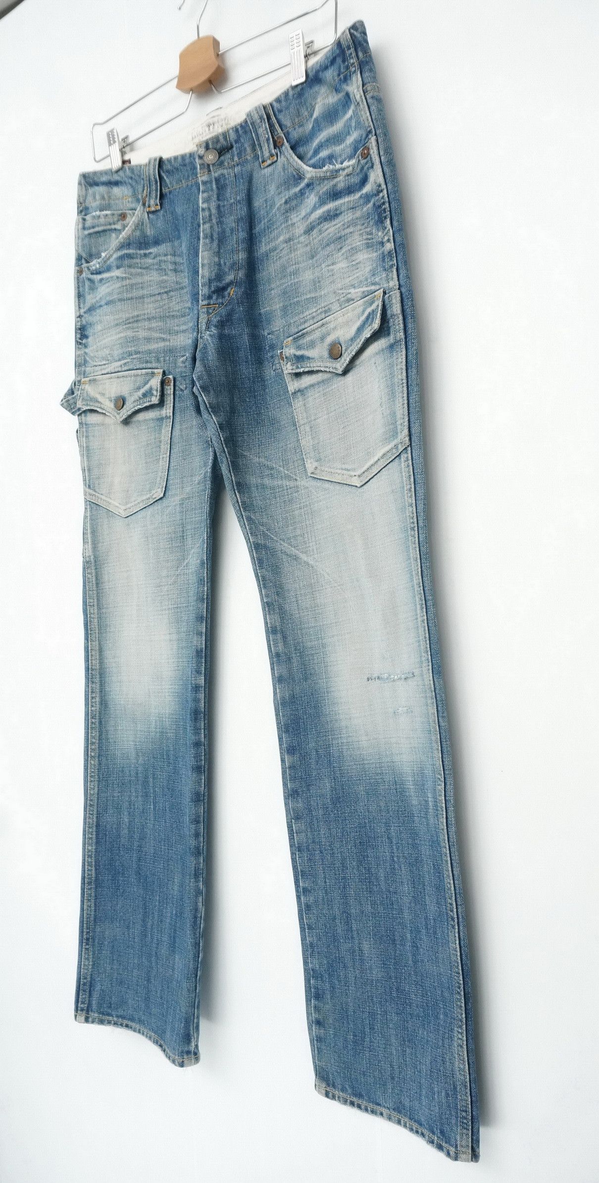 Japanese Brand Japanese Rare BARTACK'S Vintage Aging Bush Jeans Size US 32 / EU 48 - 7 Thumbnail