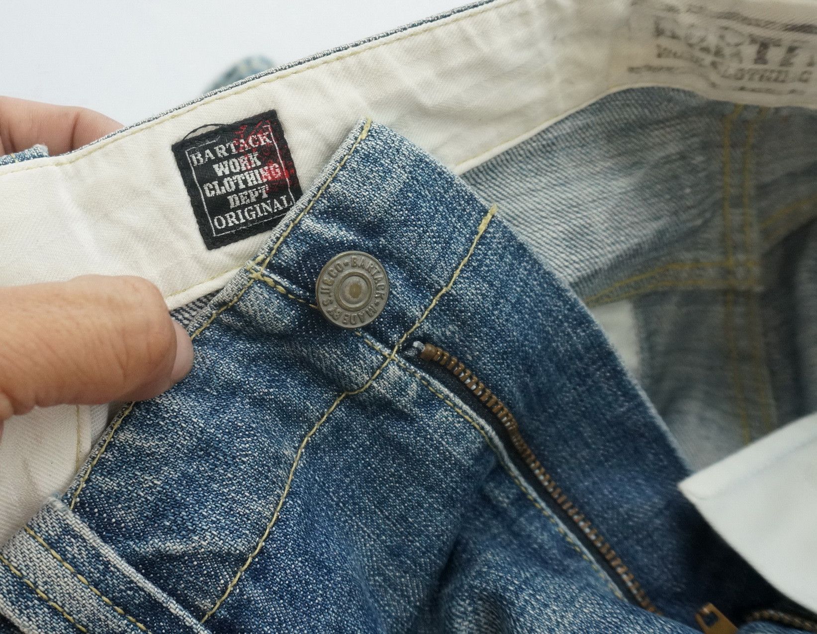 Japanese Brand Japanese Rare BARTACK'S Vintage Aging Bush Jeans Size US 32 / EU 48 - 22 Thumbnail