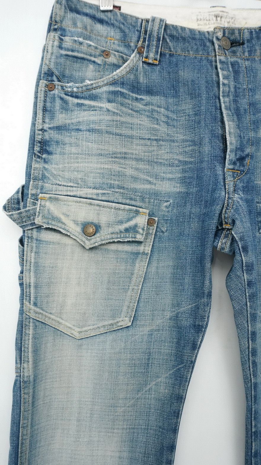 Japanese Brand Japanese Rare BARTACK'S Vintage Aging Bush Jeans Size US 32 / EU 48 - 4 Thumbnail