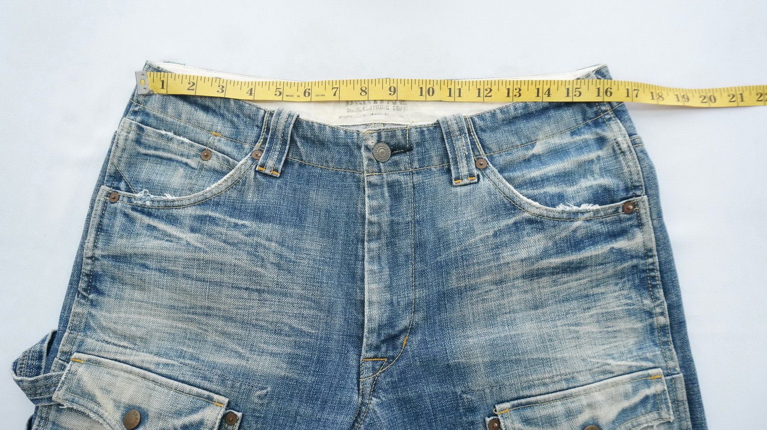Japanese Brand Japanese Rare BARTACK'S Vintage Aging Bush Jeans Size US 32 / EU 48 - 14 Thumbnail