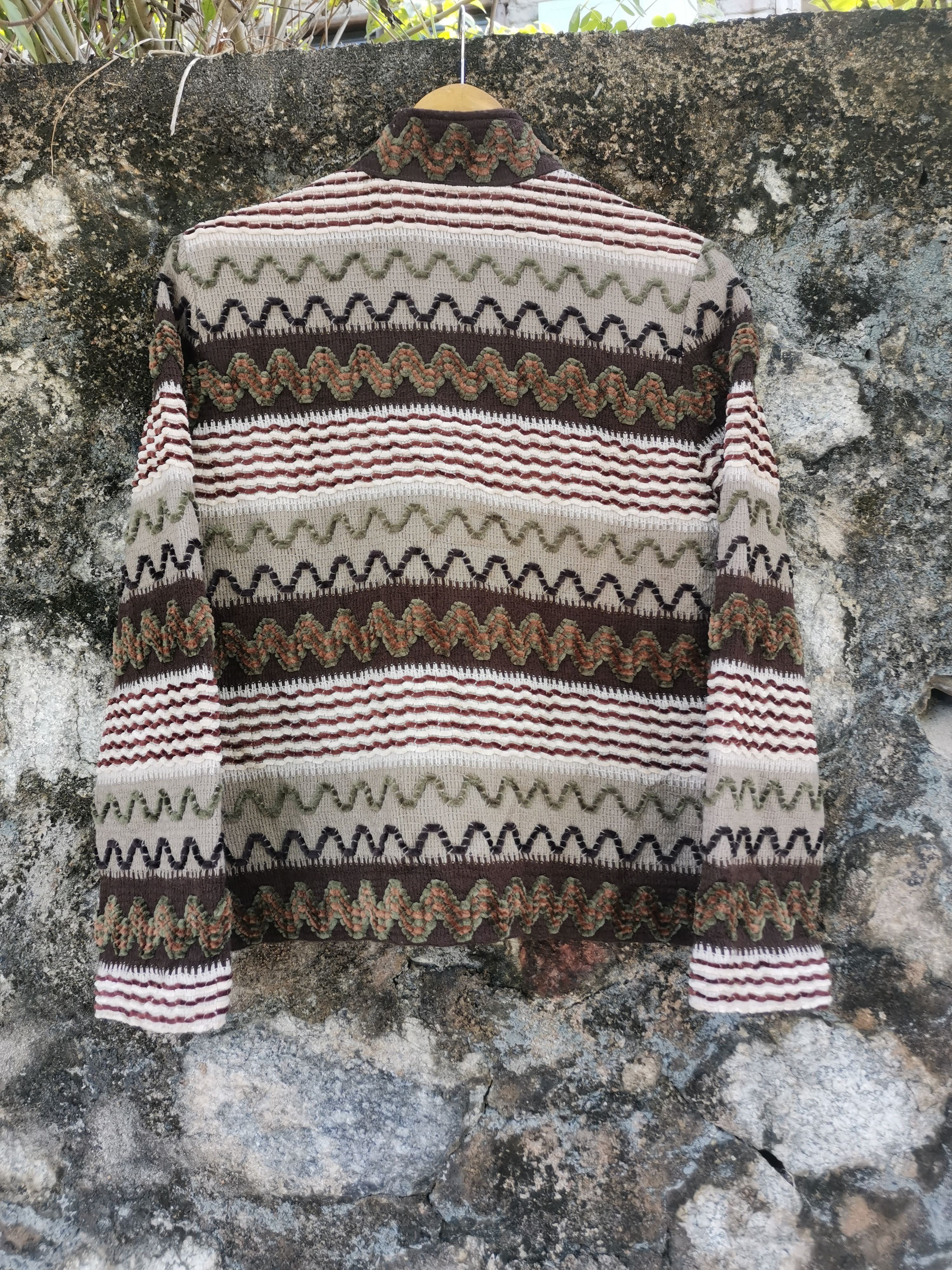 Japanese Brand Vintage 90s Belle Kristy 3D Navajo Jacket Size S / US 4 / IT 40 - 3 Thumbnail