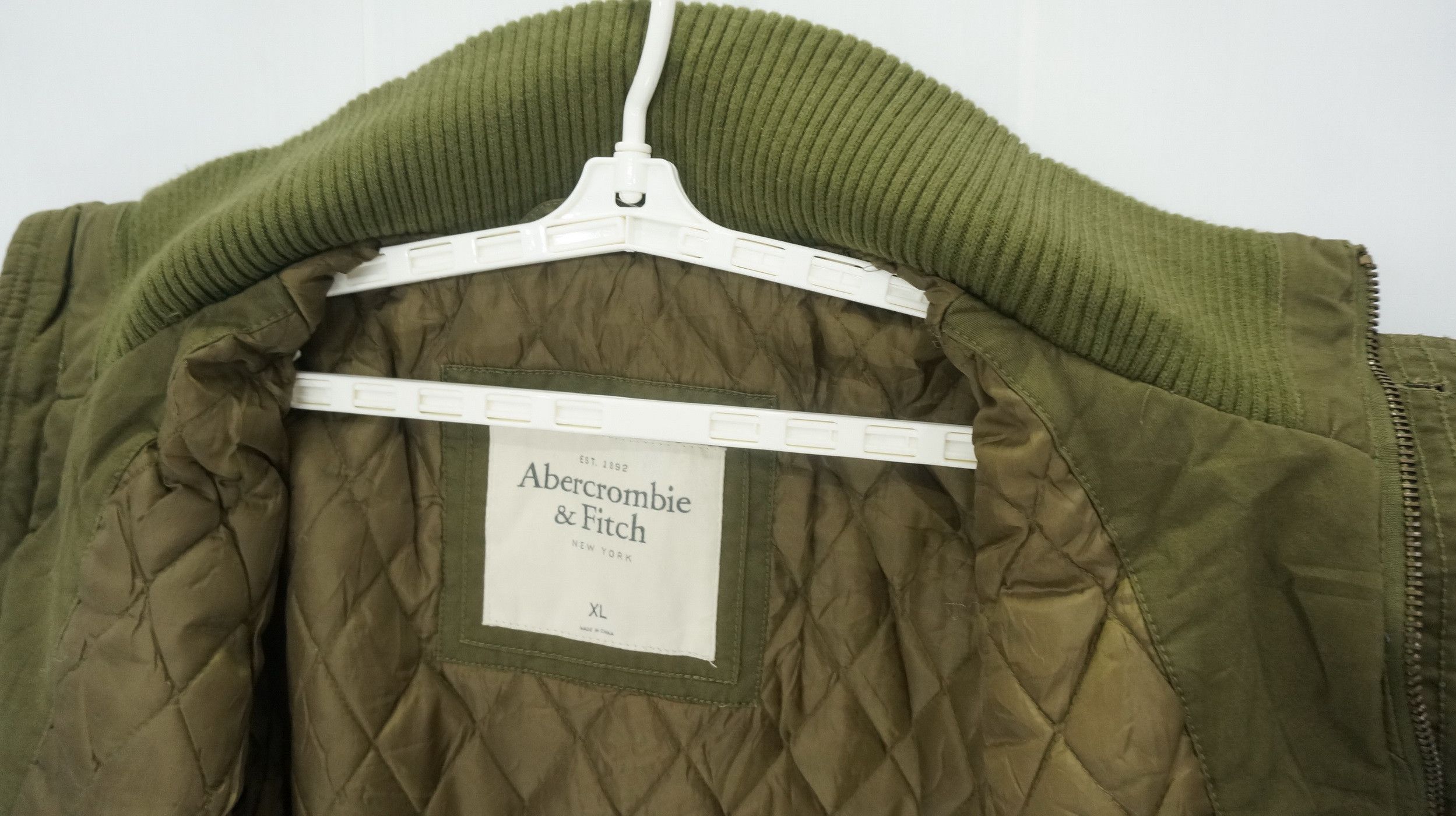 Abercrombie & Fitch 🔥 ABERCROMBIE & FITCH Military High Neck Quilted Jacket Size US L / EU 52-54 / 3 - 11 Thumbnail