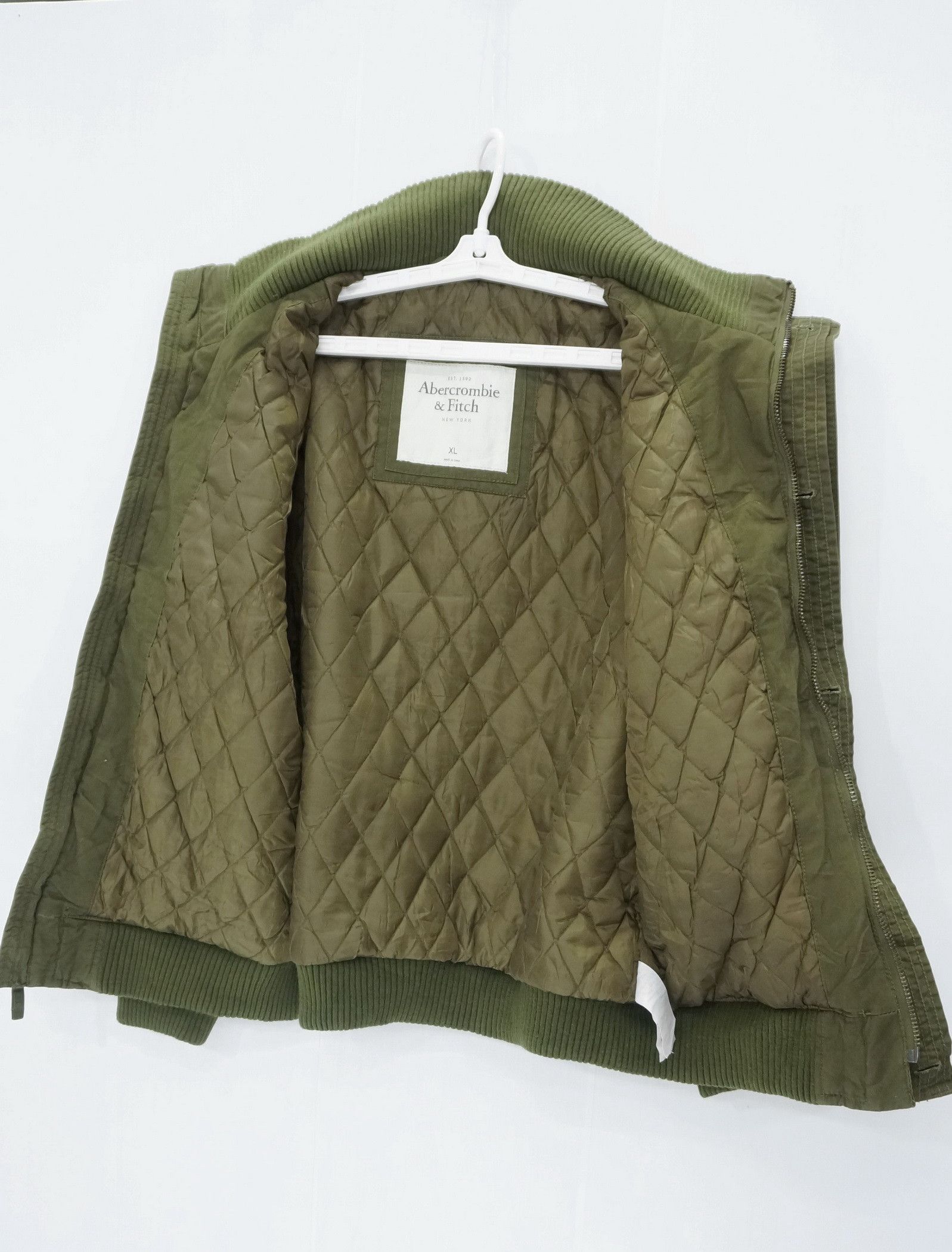 Abercrombie & Fitch 🔥 ABERCROMBIE & FITCH Military High Neck Quilted Jacket Size US L / EU 52-54 / 3 - 3 Thumbnail
