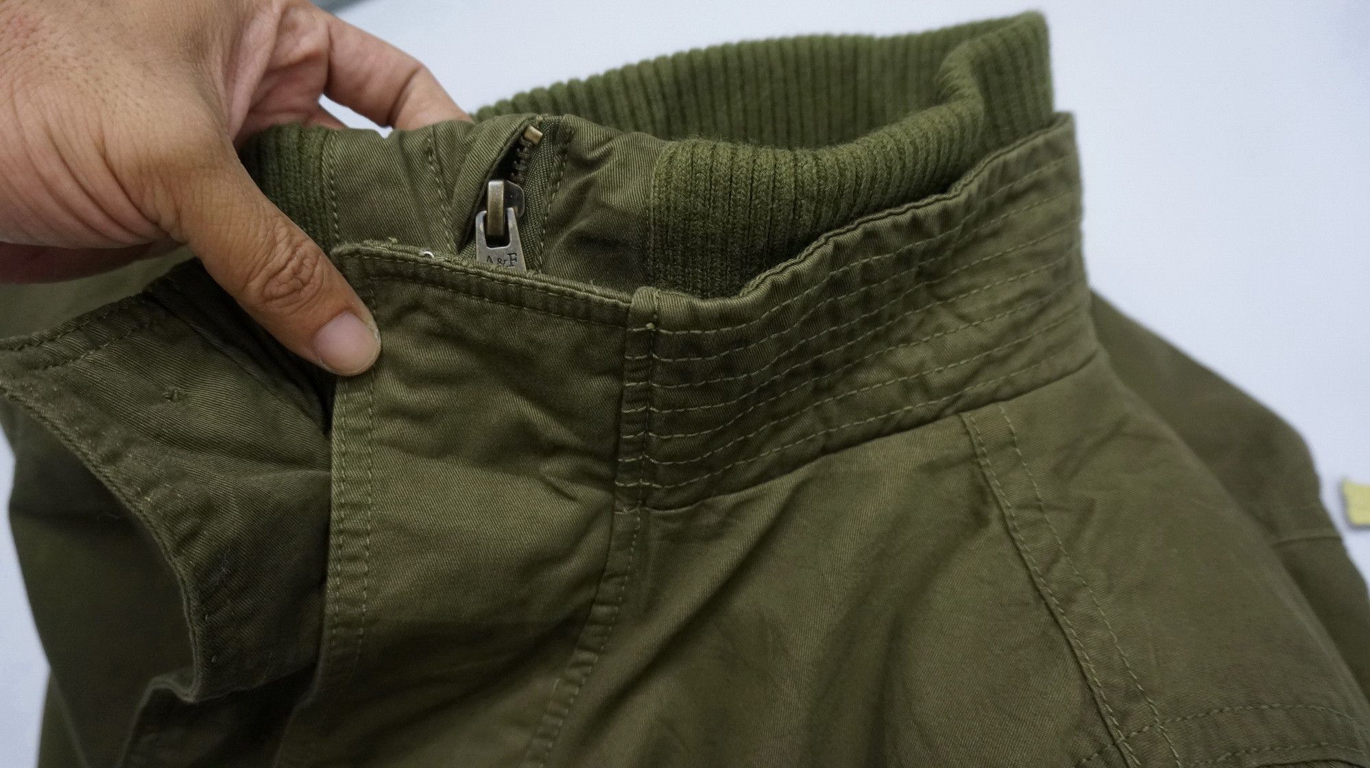 Abercrombie & Fitch 🔥 ABERCROMBIE & FITCH Military High Neck Quilted Jacket Size US L / EU 52-54 / 3 - 20 Thumbnail