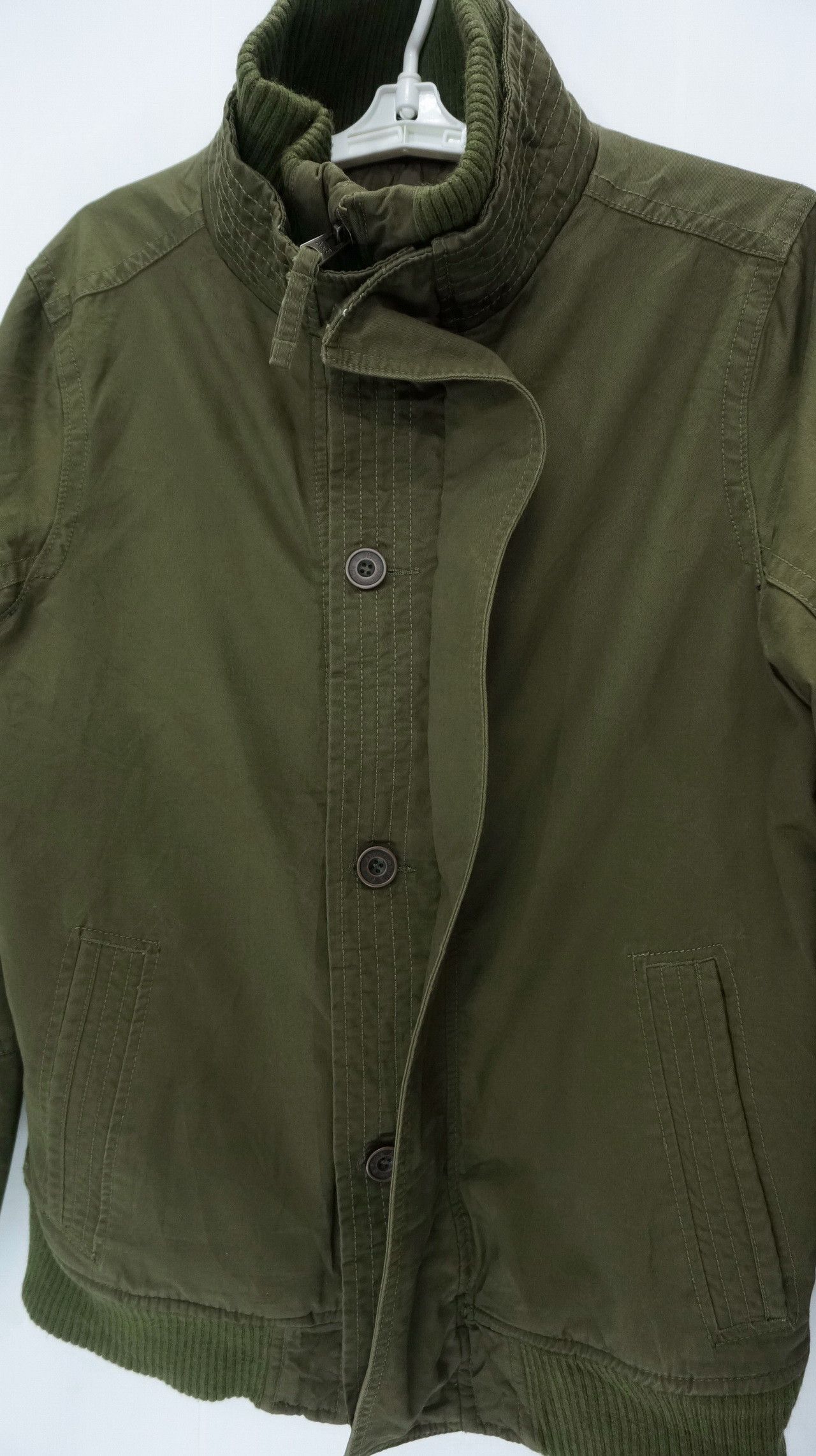 Abercrombie & Fitch 🔥 ABERCROMBIE & FITCH Military High Neck Quilted Jacket Size US L / EU 52-54 / 3 - 6 Thumbnail