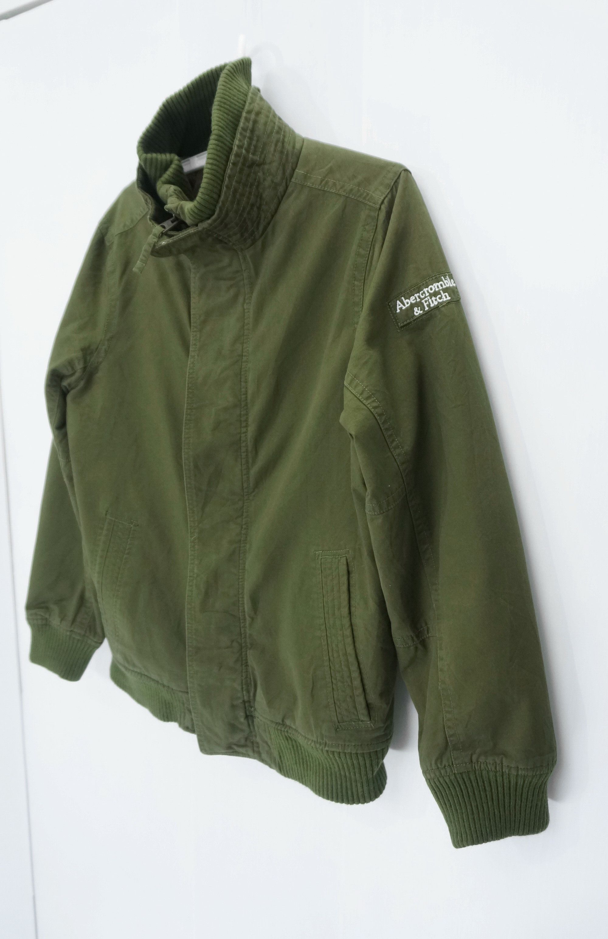 Abercrombie & Fitch 🔥 ABERCROMBIE & FITCH Military High Neck Quilted Jacket Size US L / EU 52-54 / 3 - 2 Thumbnail