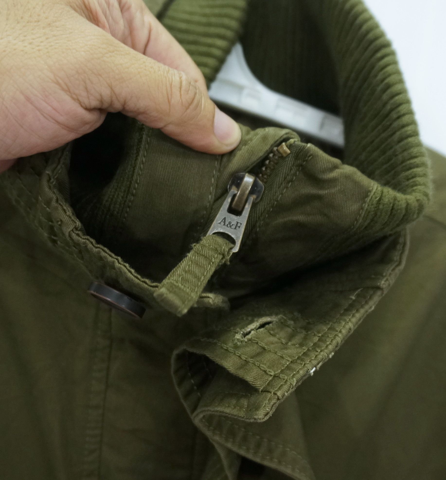 Abercrombie & Fitch 🔥 ABERCROMBIE & FITCH Military High Neck Quilted Jacket Size US L / EU 52-54 / 3 - 9 Thumbnail