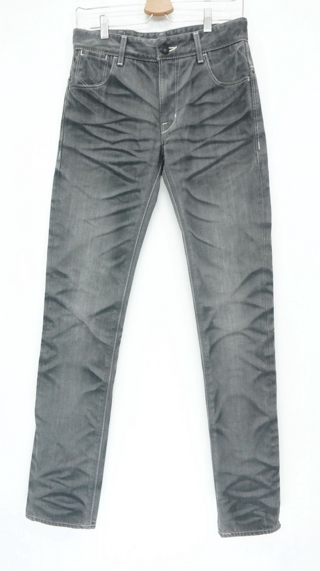 image of Japan Murder License Skinny Jeans in Grey, Men's (Size 29)