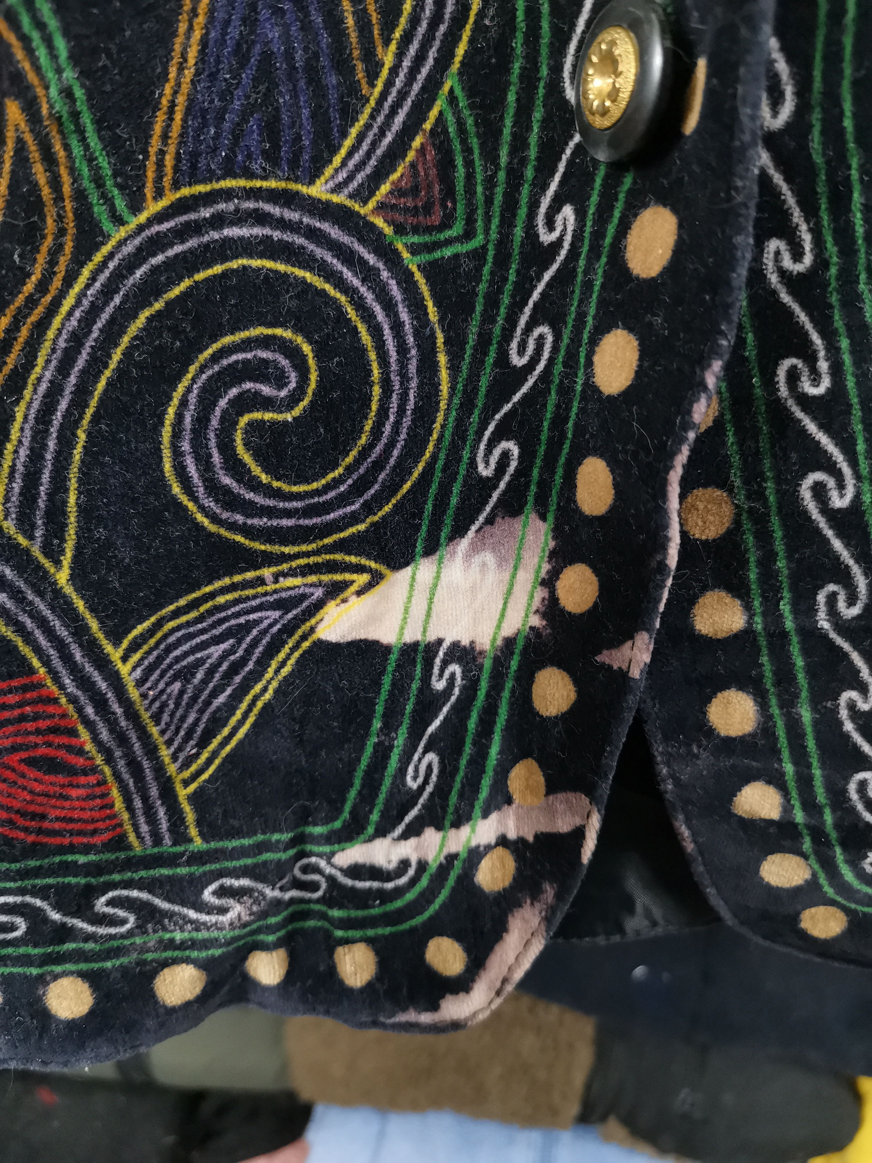 If Six Was Nine Vintage 90s Japanese Vest Velvet Western Style Vest Size US M / EU 48-50 / 2 - 3 Thumbnail