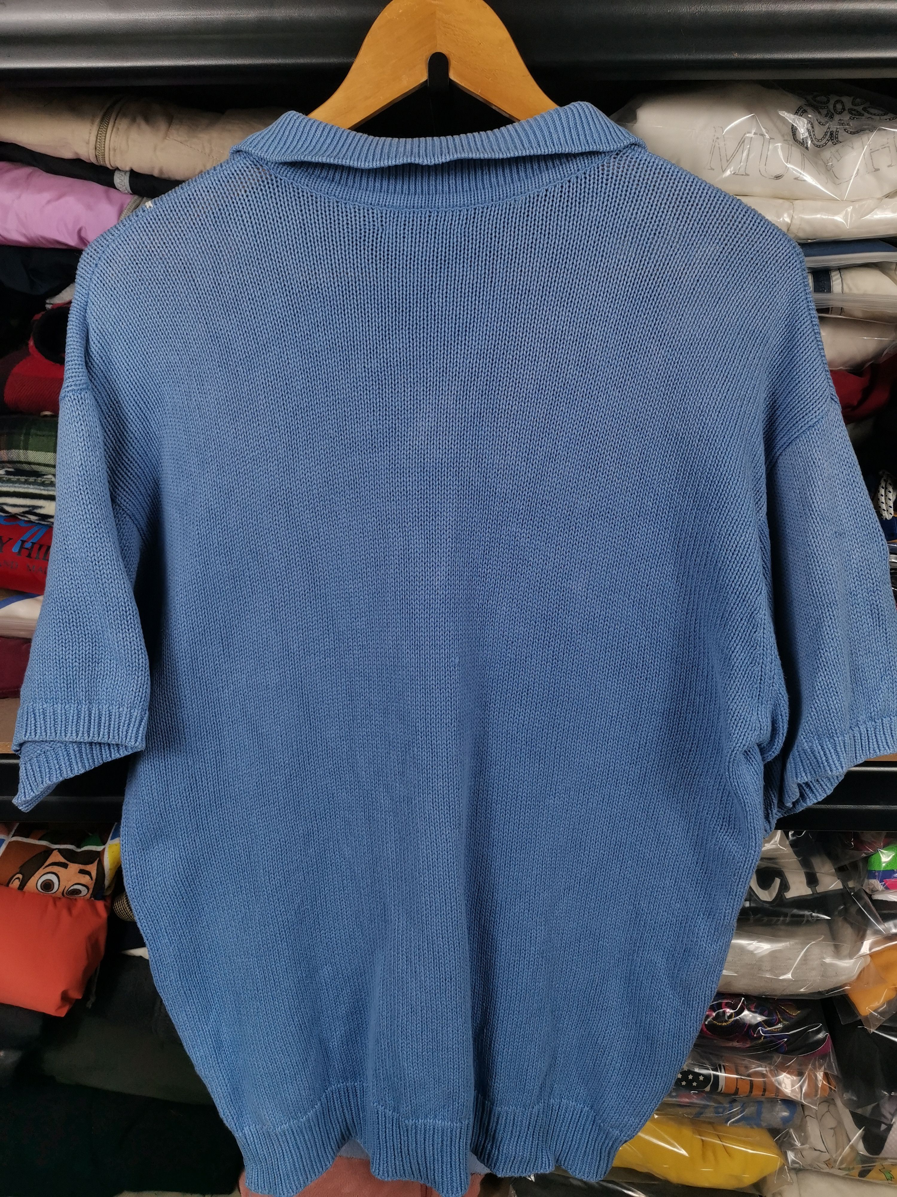 Japanese Brand Vintage 80s Japanese Brand Jun Polos Knit Shirt Diamond Art Size US M / EU 48-50 / 2 - 3 Thumbnail