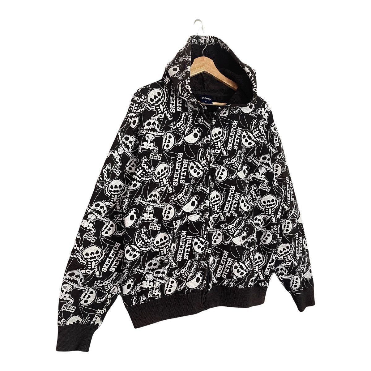 Japanese Brand Skeleton Stitch Fullprint Crewneck Hoodies Size M Size US M / EU 48-50 / 2 - 2 Thumbnail