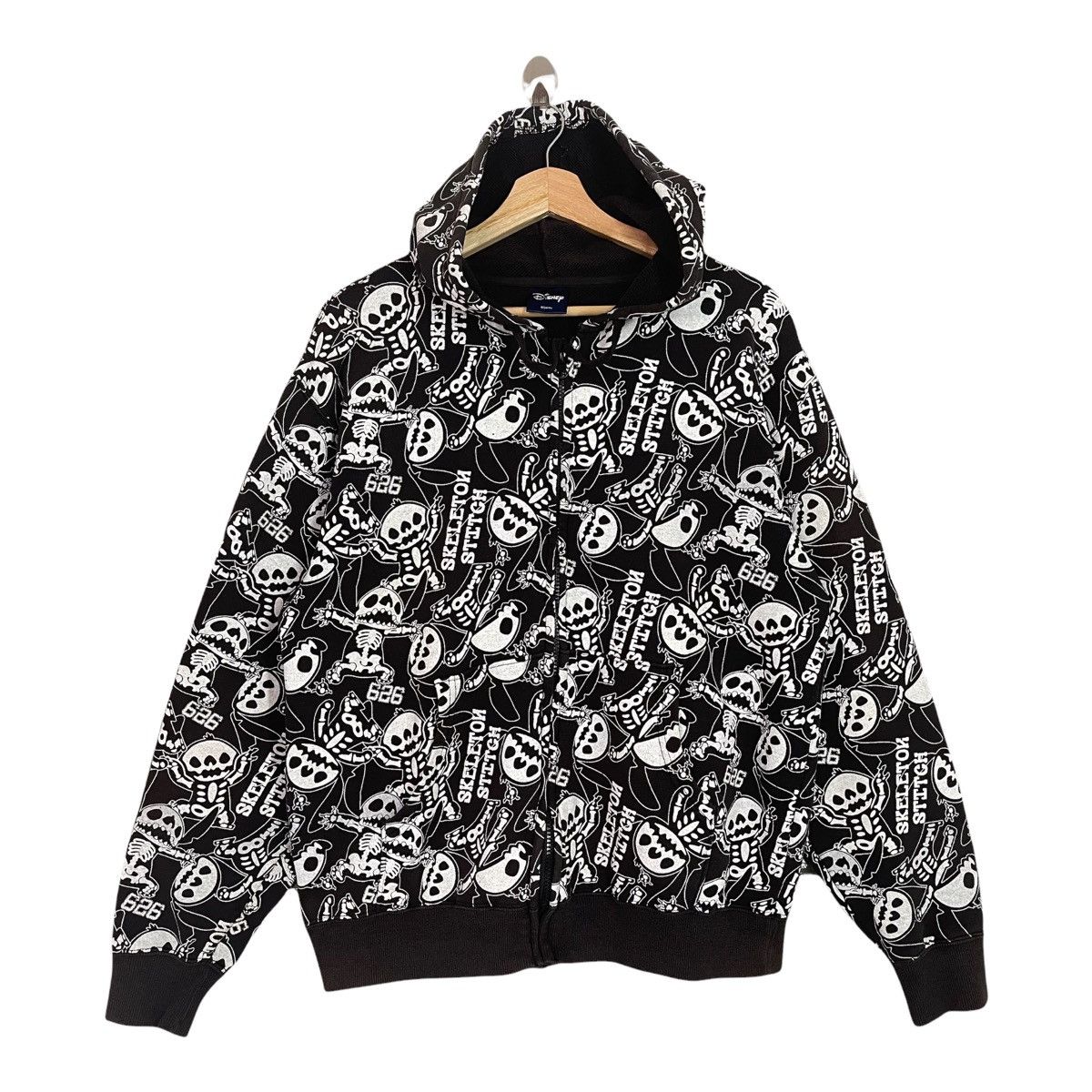 Japanese Brand Skeleton Stitch Fullprint Crewneck Hoodies Size M Size US M / EU 48-50 / 2 - 1 Thumbnail