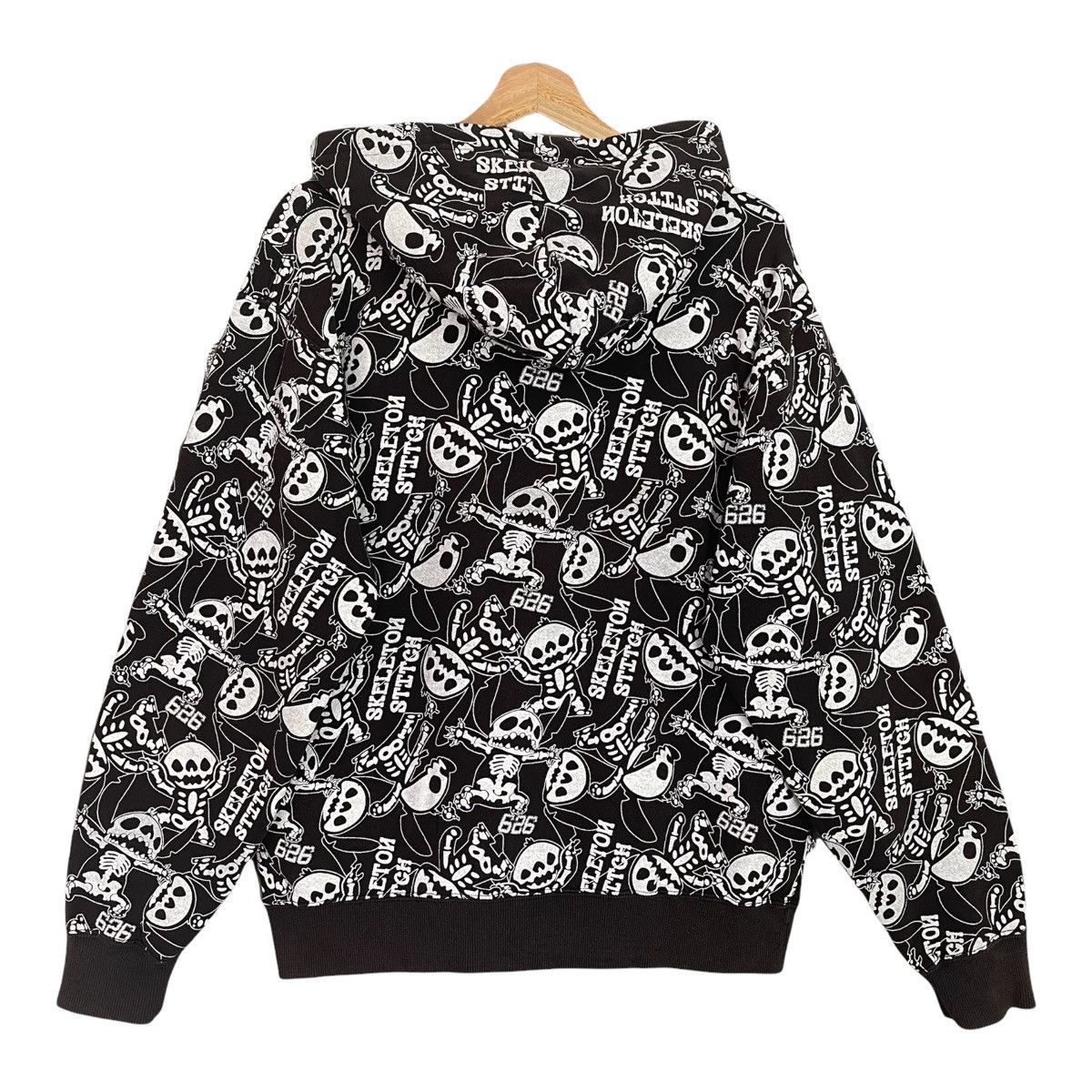 Japanese Brand Skeleton Stitch Fullprint Crewneck Hoodies Size M Size US M / EU 48-50 / 2 - 4 Thumbnail
