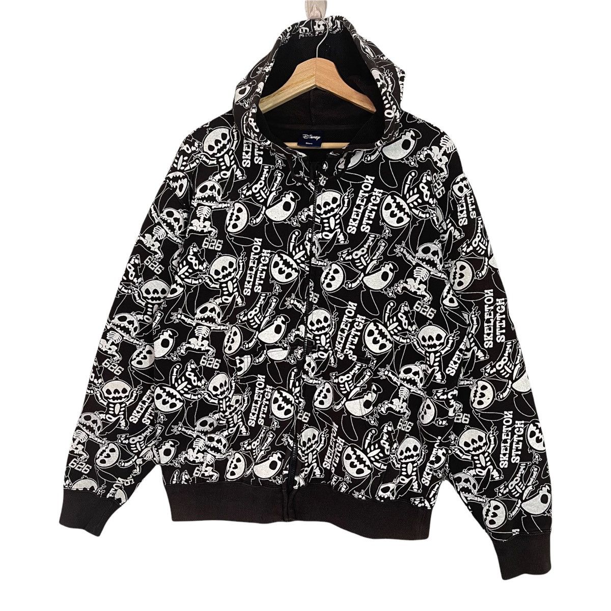 Japanese Brand Skeleton Stitch Fullprint Crewneck Hoodies Size M Size US M / EU 48-50 / 2 - 3 Thumbnail