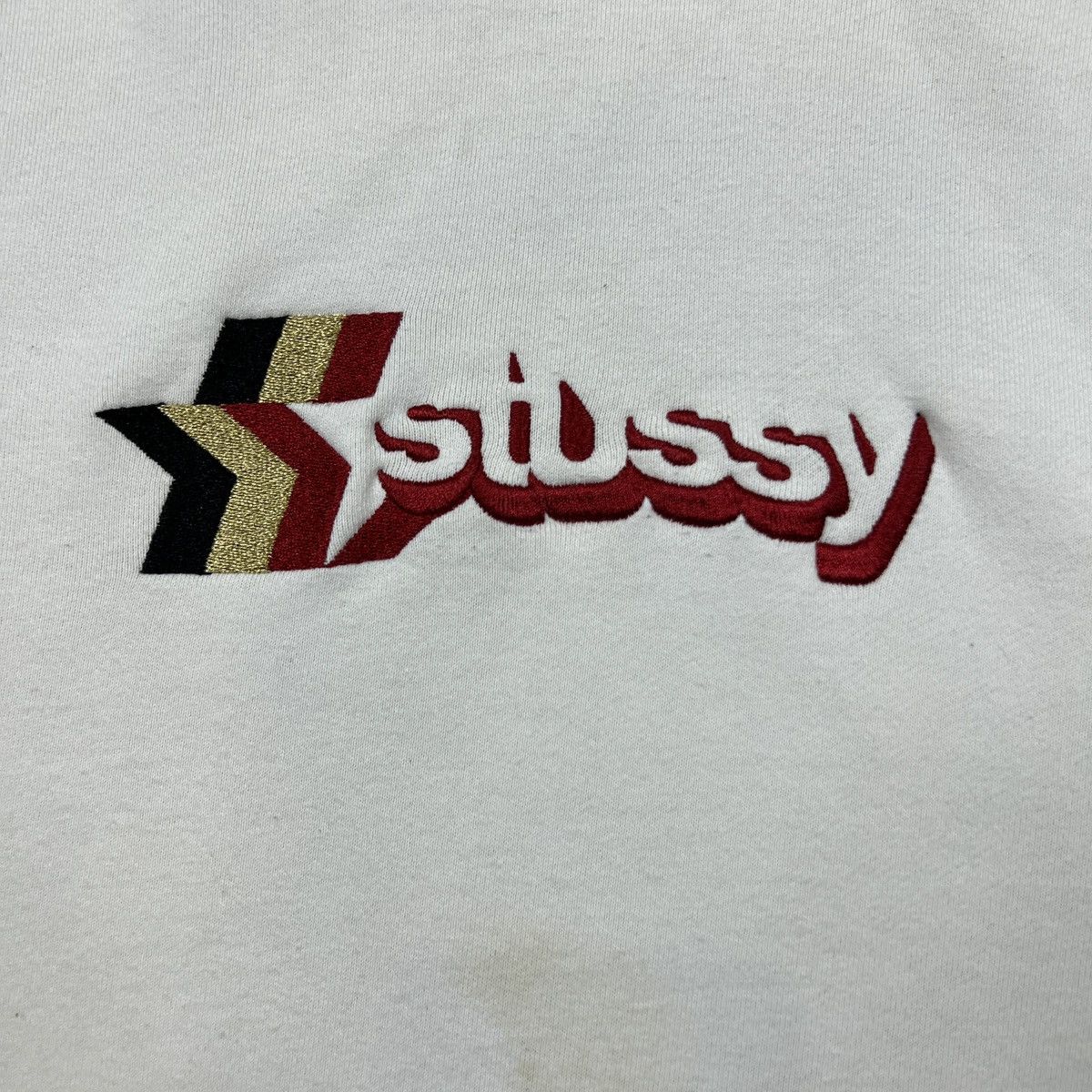 Stussy Vintage Stussy Star Hoodie Distressed Fade Hooded Sweatshirt Size US M / EU 48-50 / 2 - 2 Thumbnail