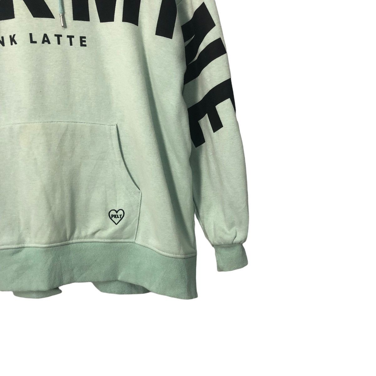 Japanese Brand Vintage Pinklatte Spell Out Big Logo Hoodie Sweatshirt Size US L / EU 52-54 / 3 - 2 Thumbnail