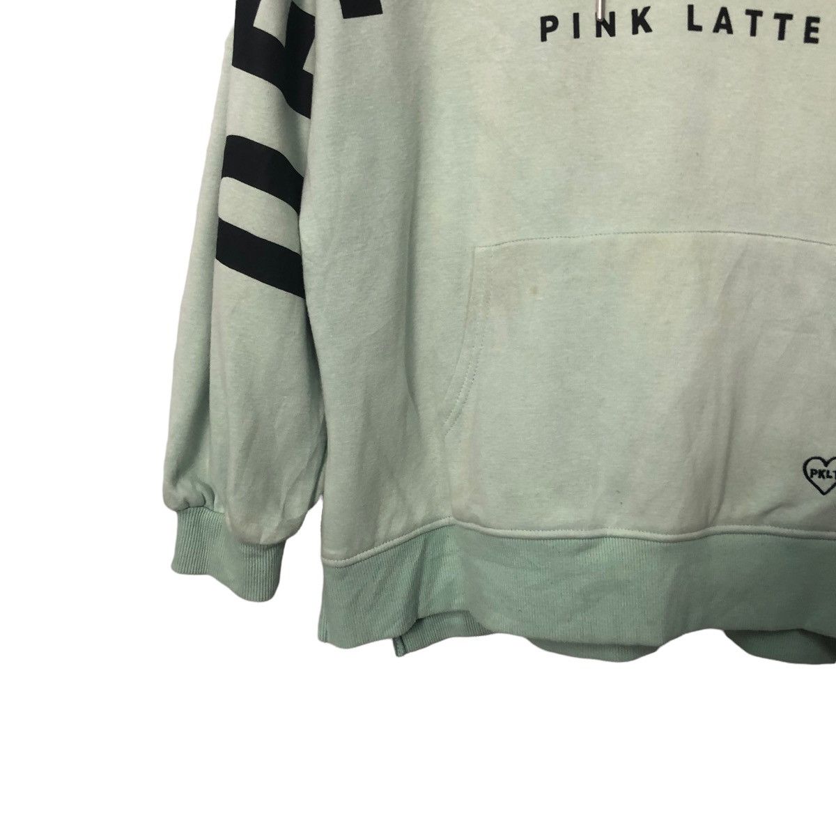 Japanese Brand Vintage Pinklatte Spell Out Big Logo Hoodie Sweatshirt Size US L / EU 52-54 / 3 - 3 Thumbnail