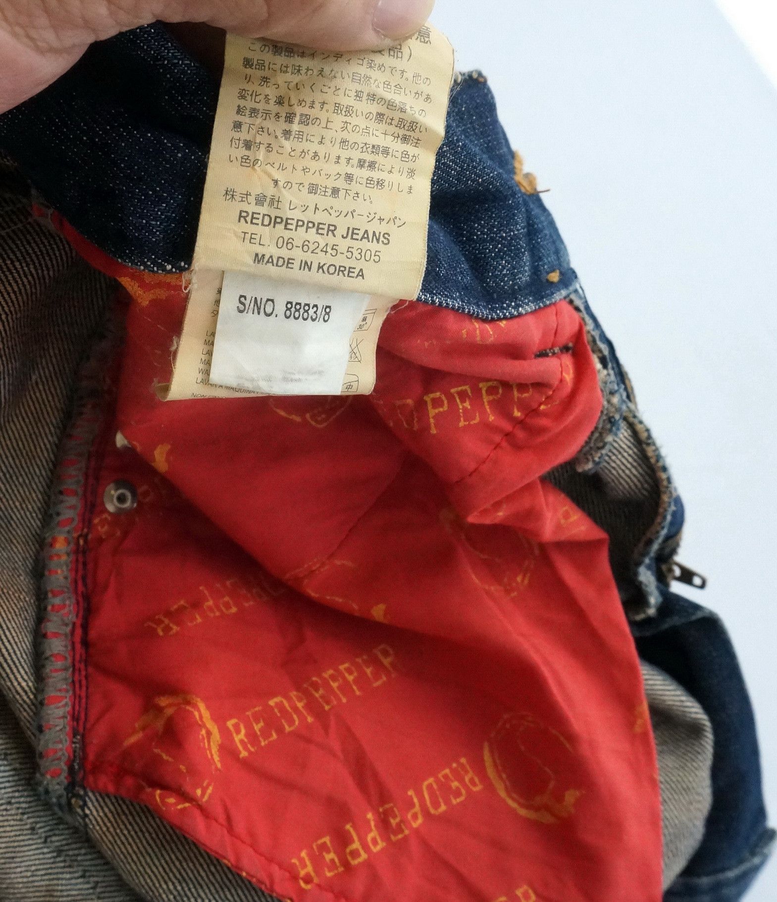 Japanese Brand Vtg! REDPEPPER Distressed Brown Off Jeans Ramones Inspired Size US 29 - 22 Thumbnail