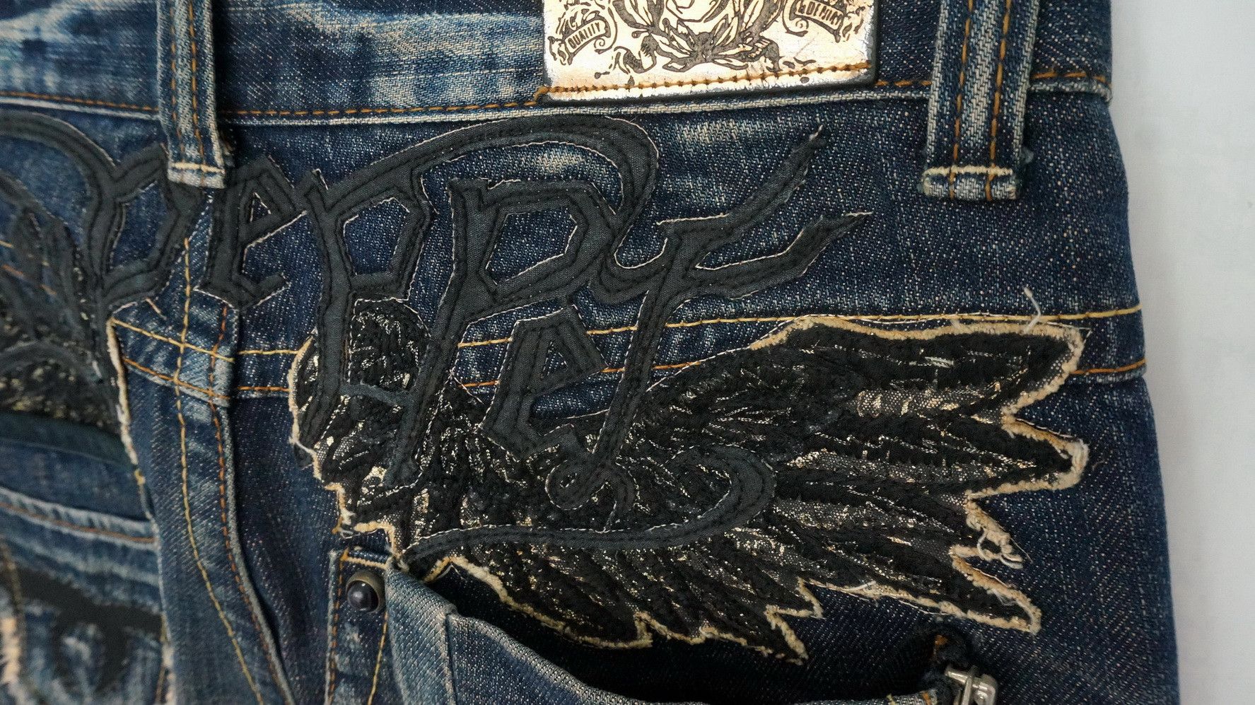 Japanese Brand Vtg! REDPEPPER Distressed Brown Off Jeans Ramones Inspired Size US 29 - 10 Thumbnail