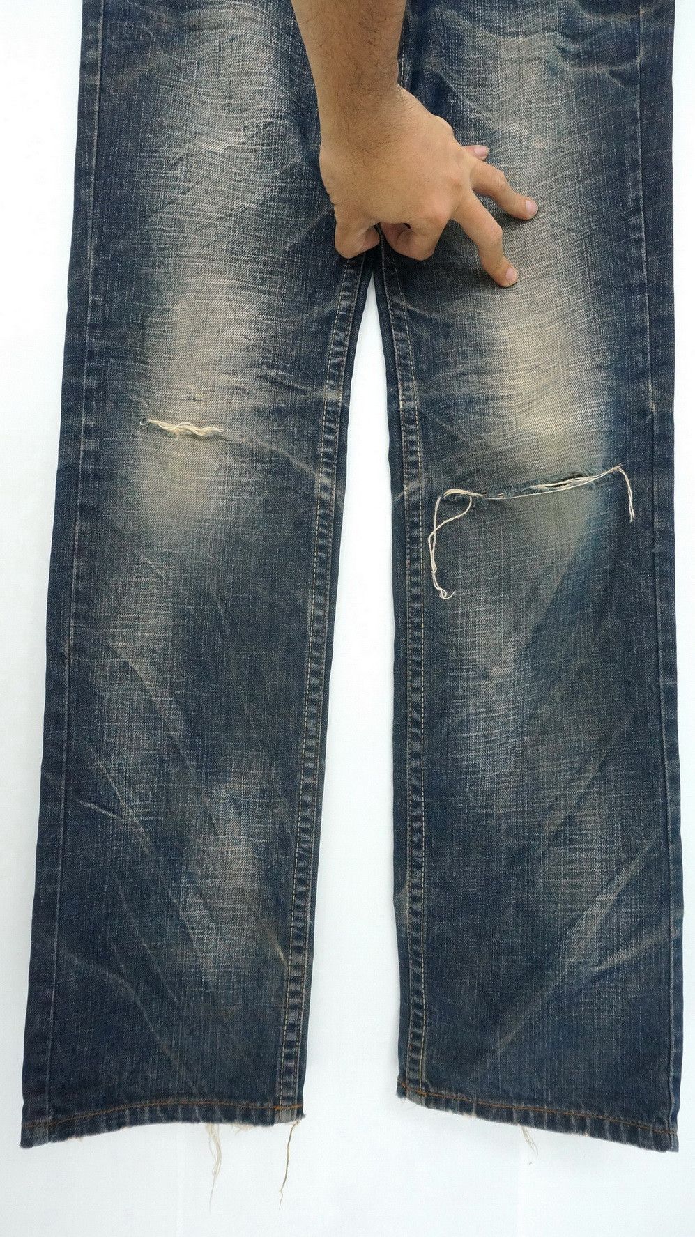 Japanese Brand Vtg! REDPEPPER Distressed Brown Off Jeans Ramones Inspired Size US 29 - 9 Thumbnail