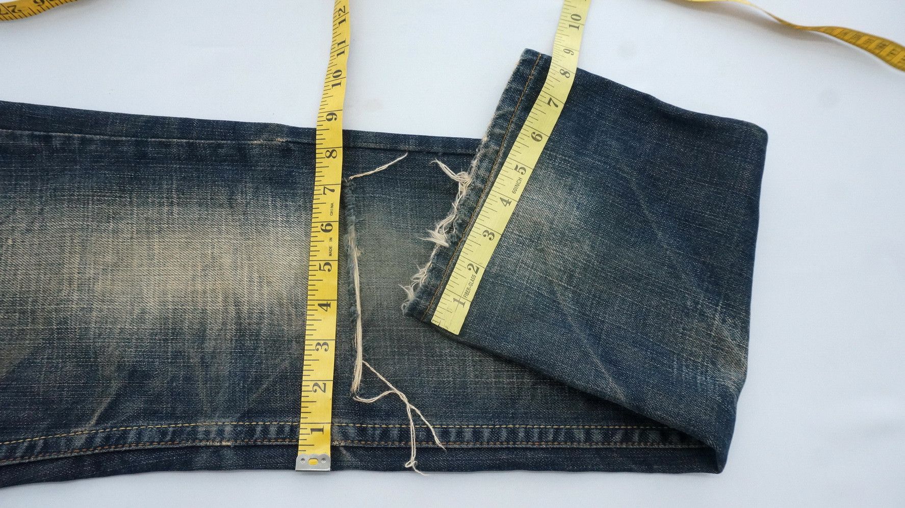 Japanese Brand Vtg! REDPEPPER Distressed Brown Off Jeans Ramones Inspired Size US 29 - 19 Thumbnail