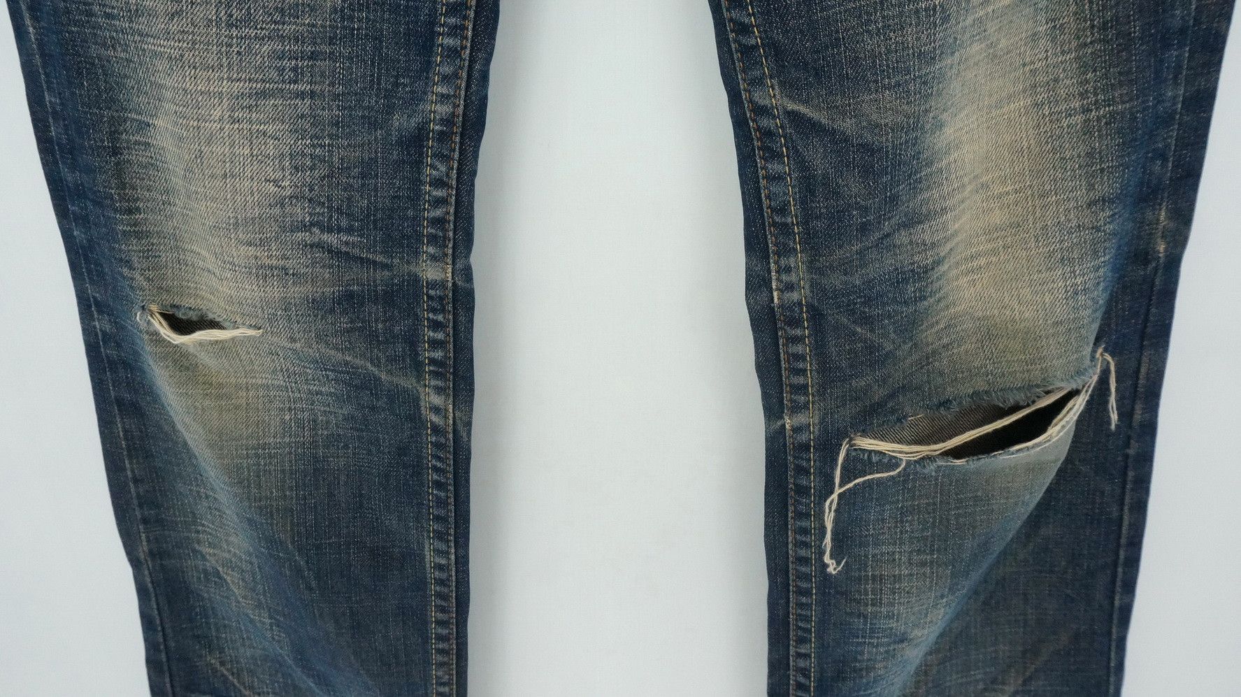 Japanese Brand Vtg! REDPEPPER Distressed Brown Off Jeans Ramones Inspired Size US 29 - 7 Thumbnail
