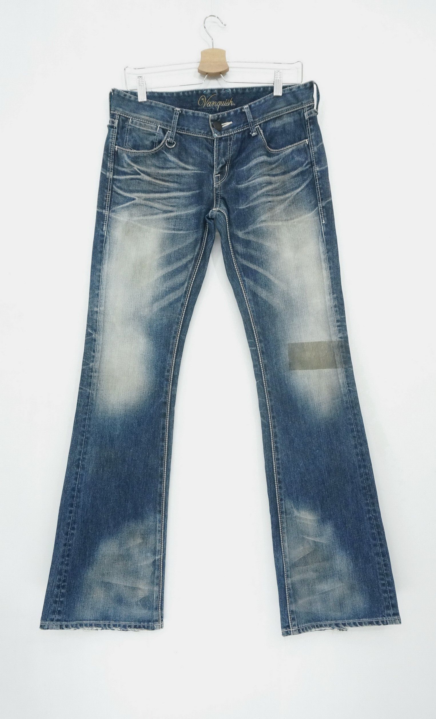 image of Flare! Vanquish X Murder License Lowrise Vintage Jeans in Denim Blue, Men's (Size 30)