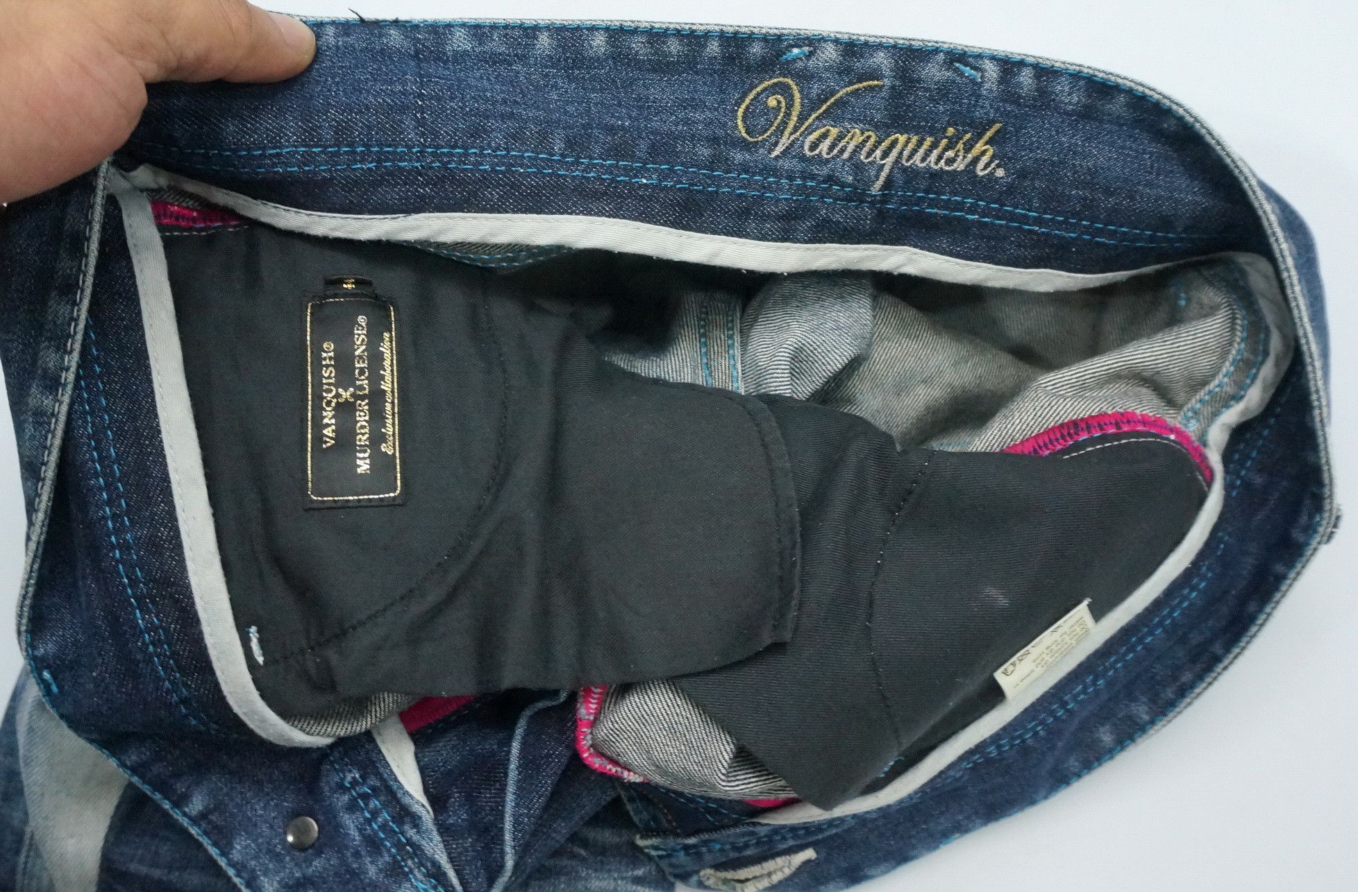 Vanquish Flare! VANQUISH x MURDER LICENSE Lowrise Vintage Jeans Size US 30 / EU 46 - 21 Thumbnail