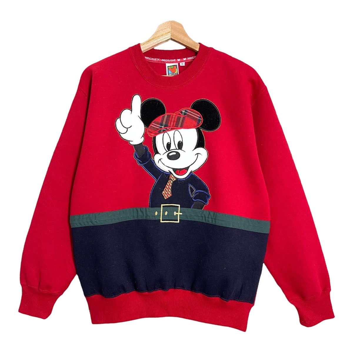 Cartoon Network × Mickey Mouse × Vintage Vintage 90s Mickey Mouse Big Logo Crewneck Sweatshirt Size US M / EU 48-50 / 2 - 1 Thumbnail