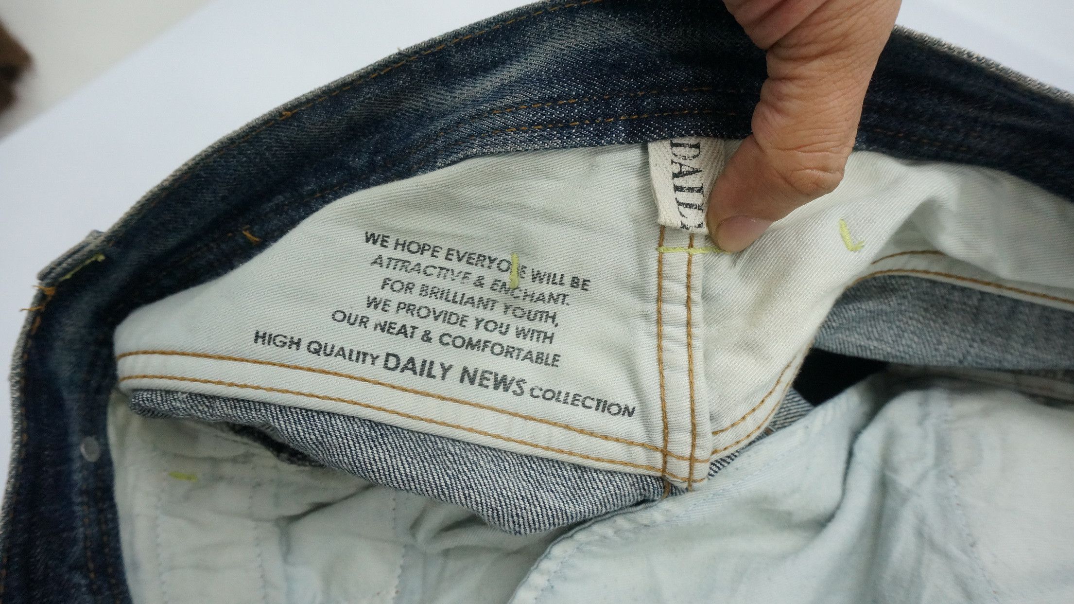 Japanese Brand Flared! Vintage DAILY NEWS Japan Skinny Cargo Denim Jeans Size US 32 / EU 48 - 16 Thumbnail