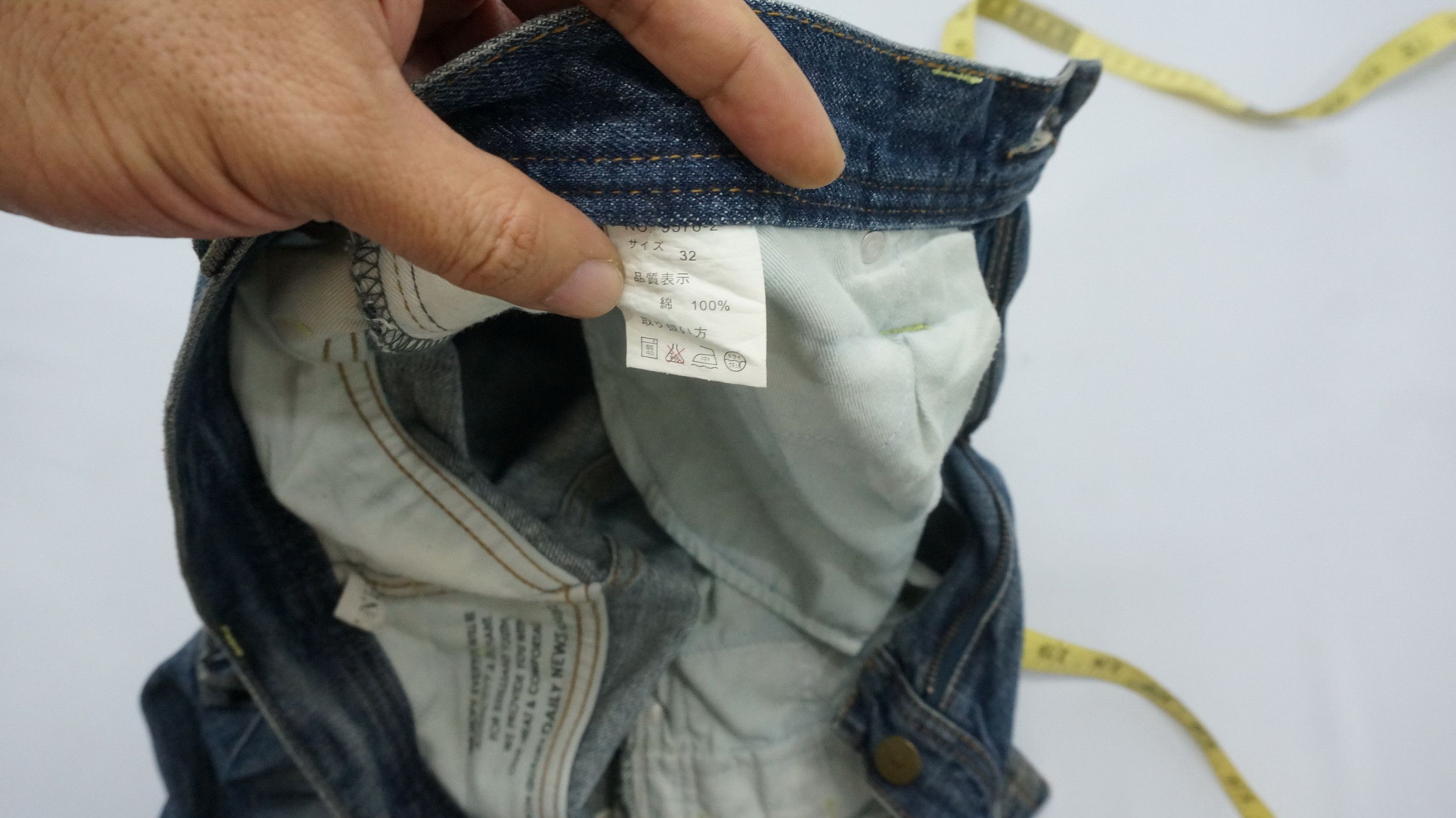 Japanese Brand Flared! Vintage DAILY NEWS Japan Skinny Cargo Denim Jeans Size US 32 / EU 48 - 19 Thumbnail