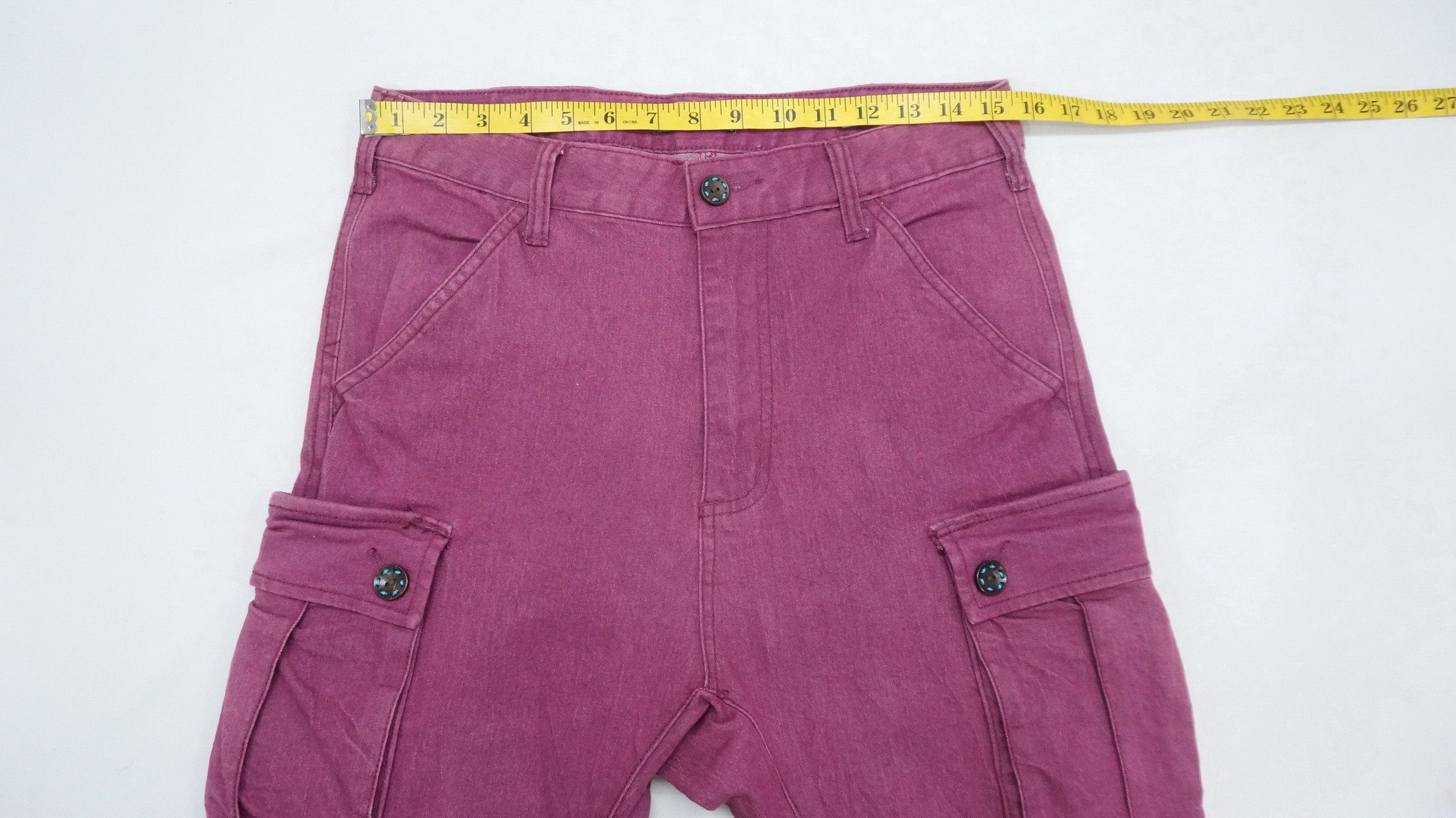 Japanese Brand JUNGLE STORM Drop Crotch Buckle Back Cargo Pants Size US 31 - 11 Thumbnail