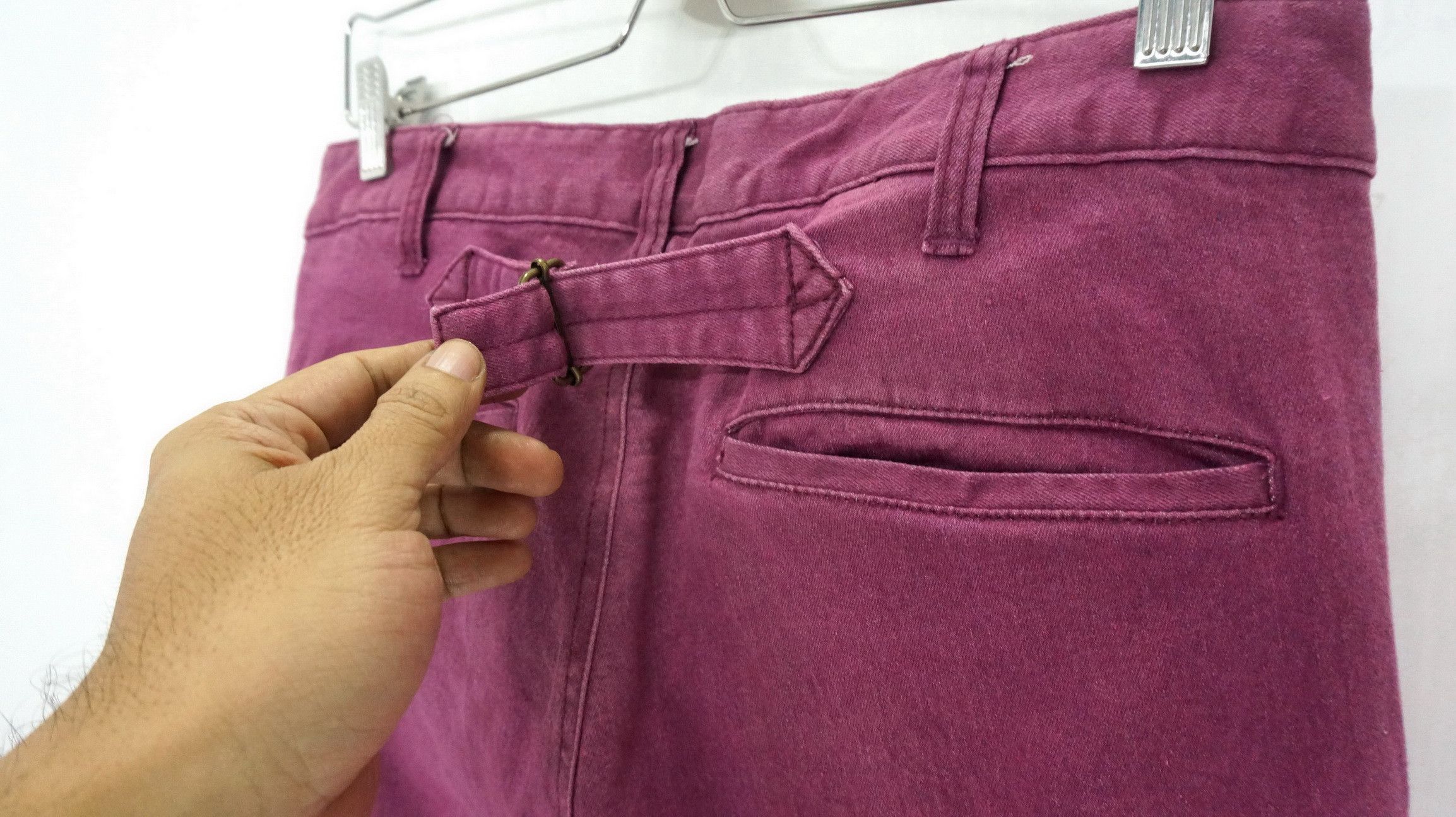 Japanese Brand JUNGLE STORM Drop Crotch Buckle Back Cargo Pants Size US 31 - 9 Thumbnail
