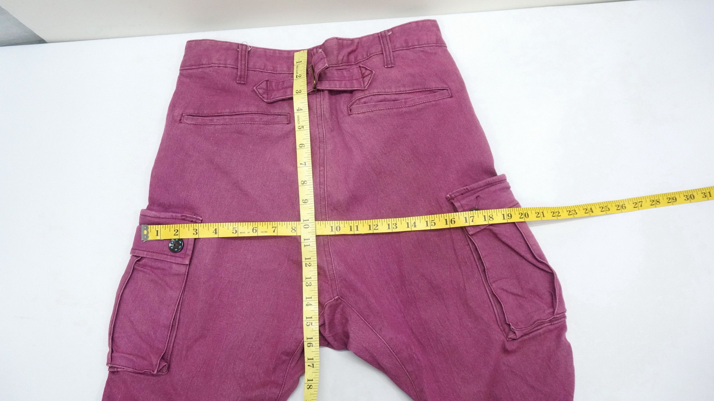 Japanese Brand JUNGLE STORM Drop Crotch Buckle Back Cargo Pants Size US 31 - 15 Thumbnail