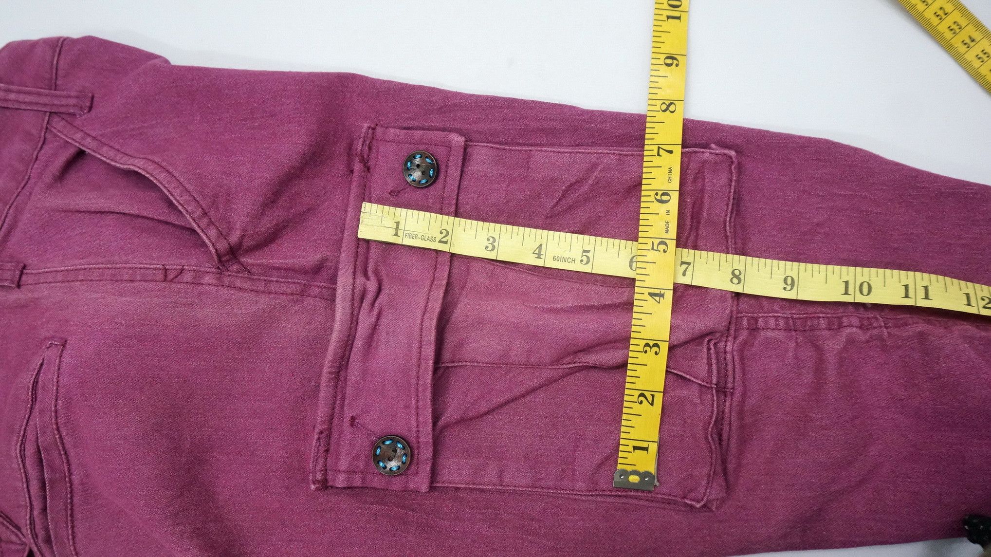 Japanese Brand JUNGLE STORM Drop Crotch Buckle Back Cargo Pants Size US 31 - 16 Thumbnail