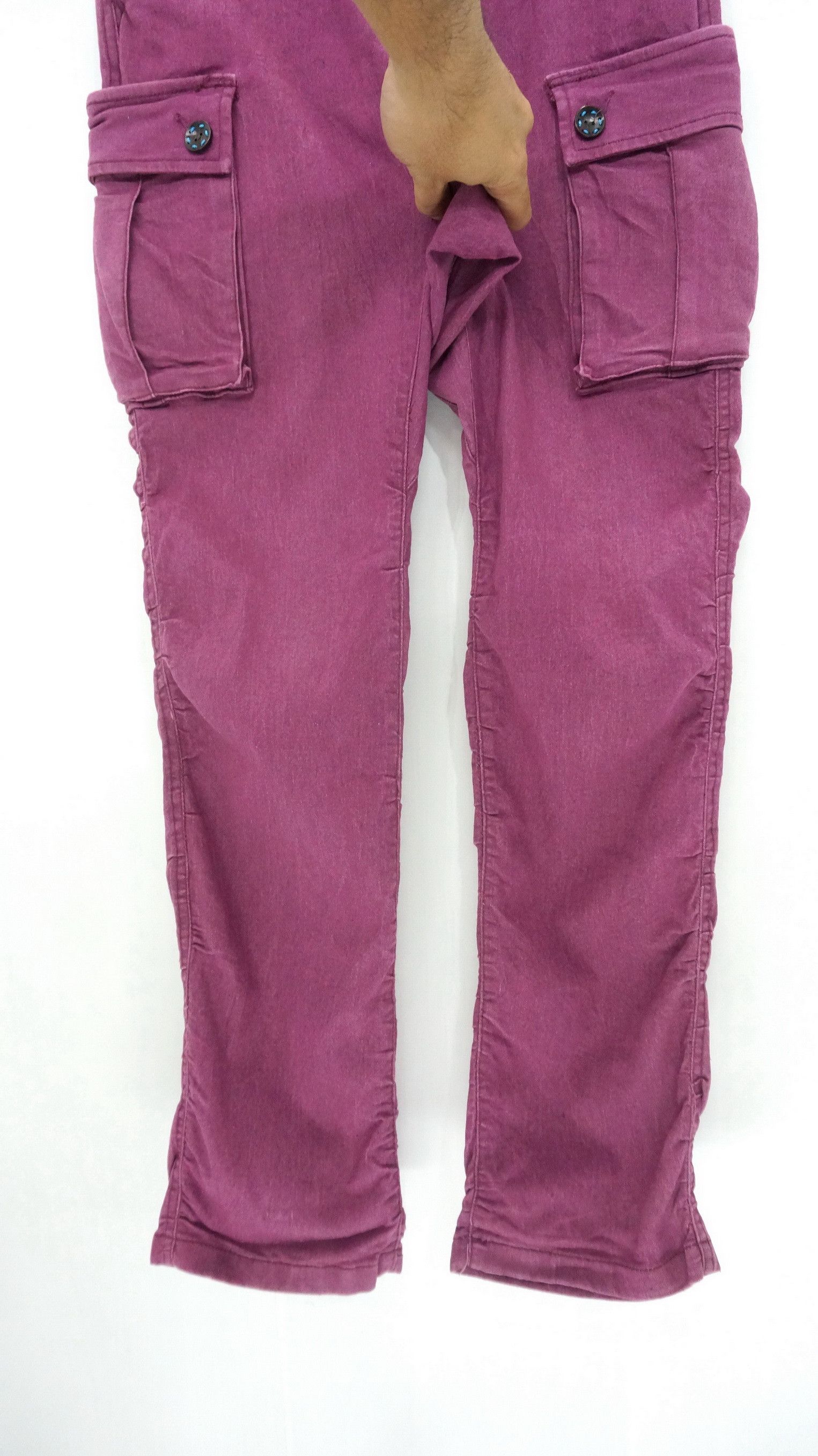 Japanese Brand JUNGLE STORM Drop Crotch Buckle Back Cargo Pants Size US 31 - 7 Thumbnail