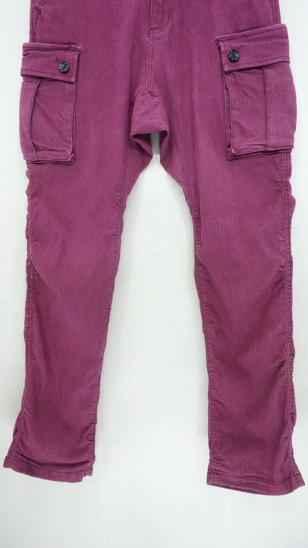 Japanese Brand JUNGLE STORM Drop Crotch Buckle Back Cargo Pants Size US 31 - 8 Thumbnail