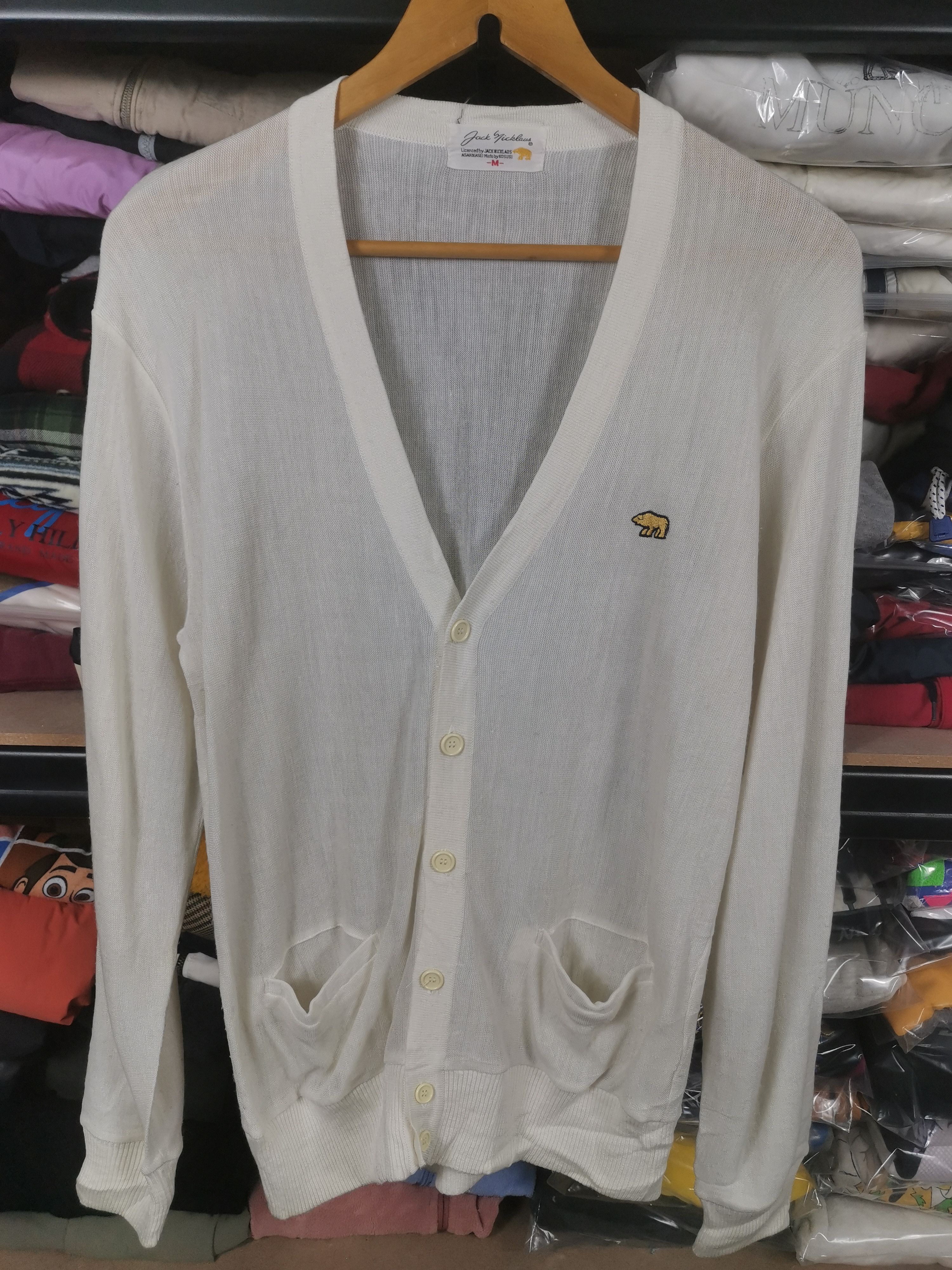 Japanese Brand Vintage Japanese Brand Jack Nicklaus Golden Bear Cardigan Size US M / EU 48-50 / 2 - 1 Thumbnail
