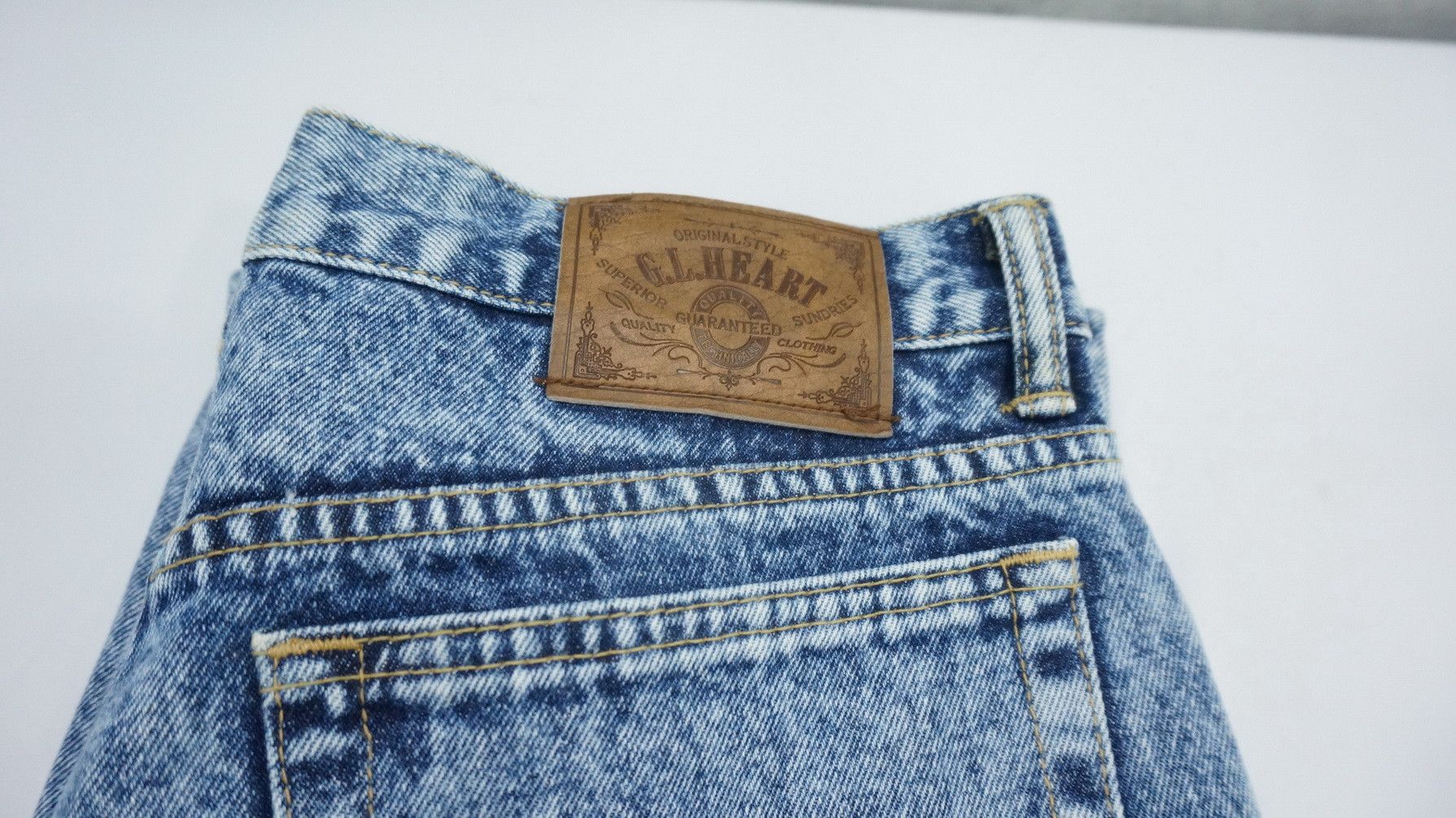 Japanese Brand Vintage 90s GL HEART Japan Jeans Size US 33 - 18 Thumbnail