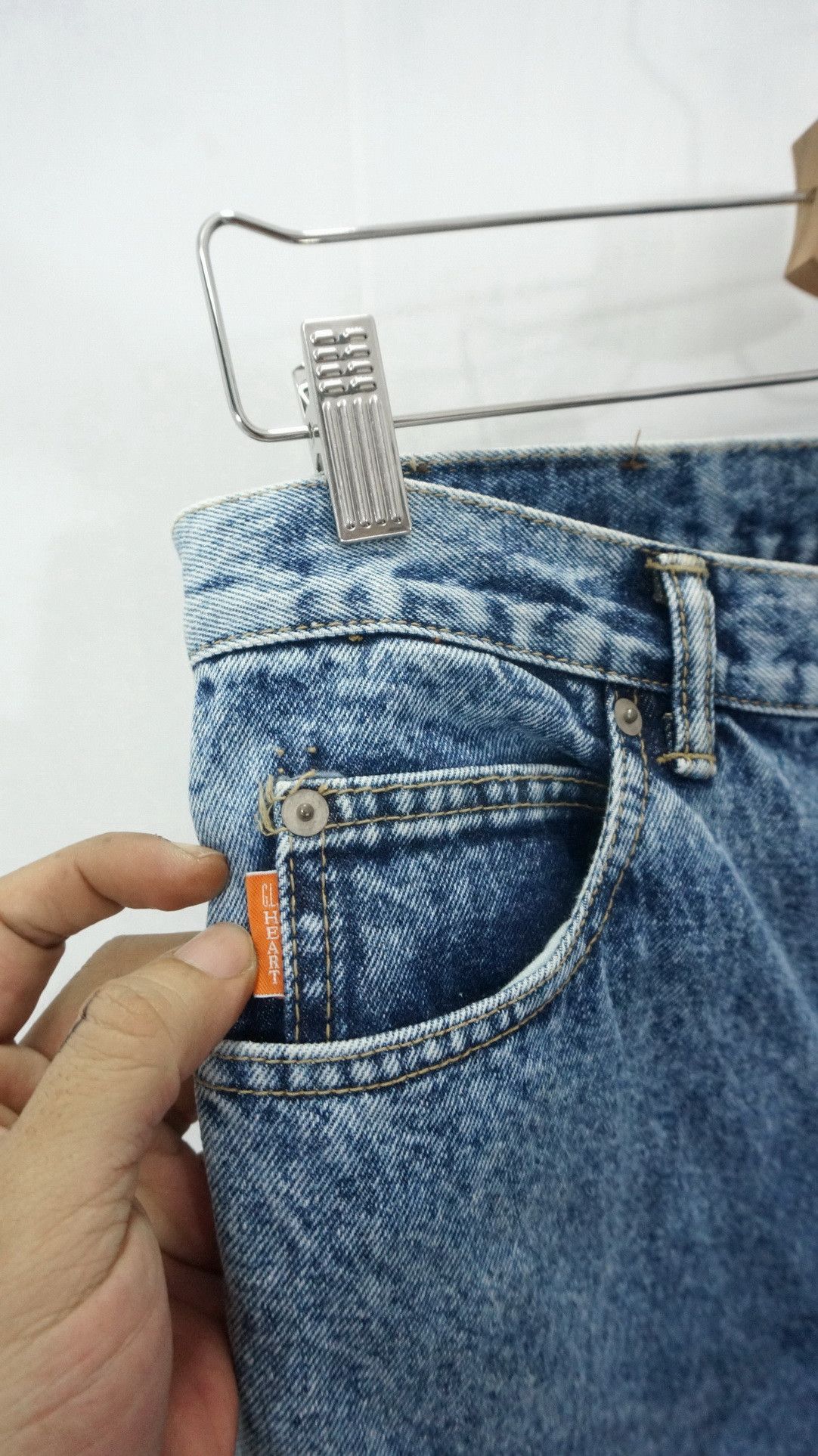 Japanese Brand Vintage 90s GL HEART Japan Jeans Size US 33 - 7 Thumbnail
