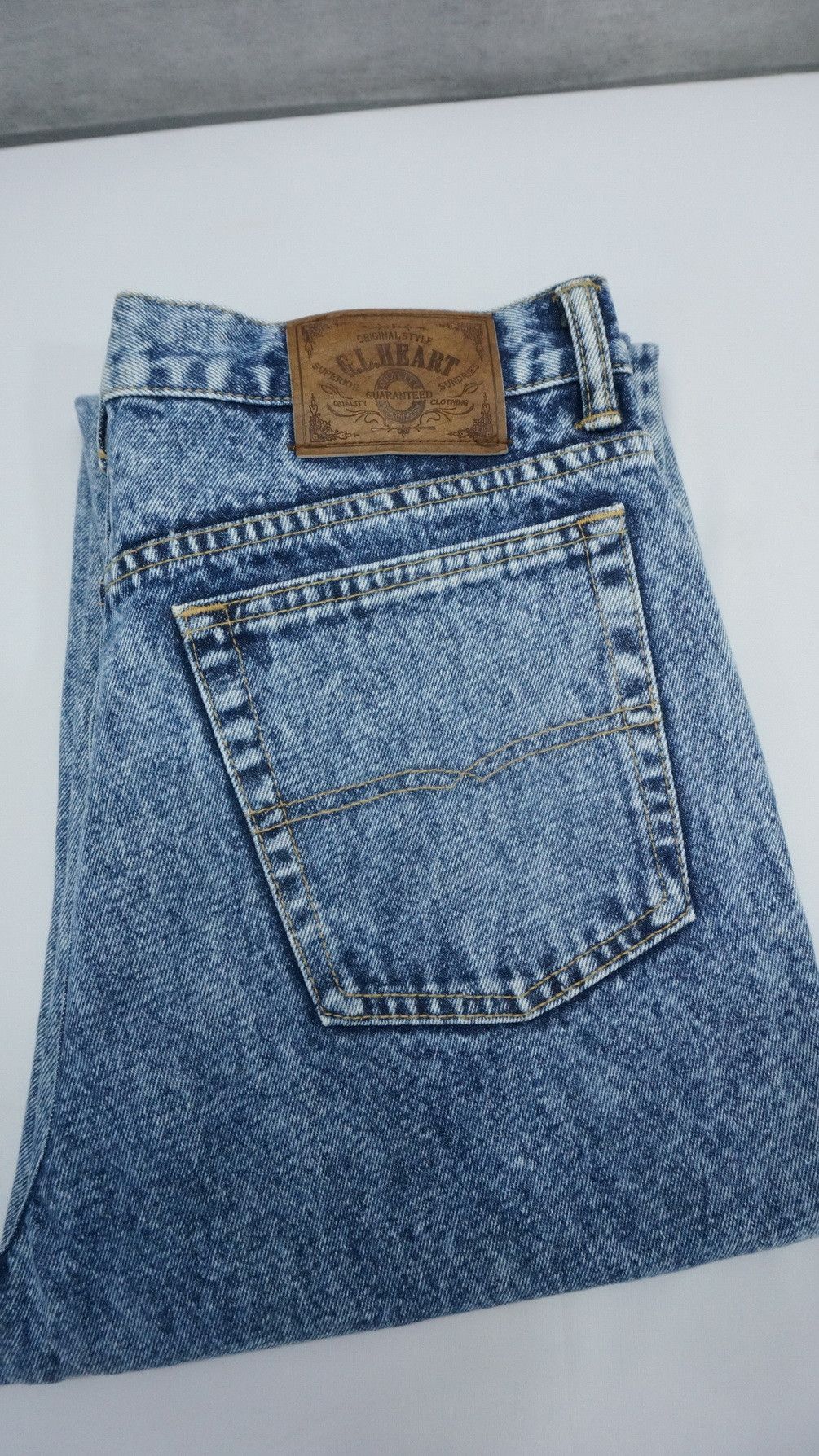 Japanese Brand Vintage 90s GL HEART Japan Jeans Size US 33 - 17 Thumbnail