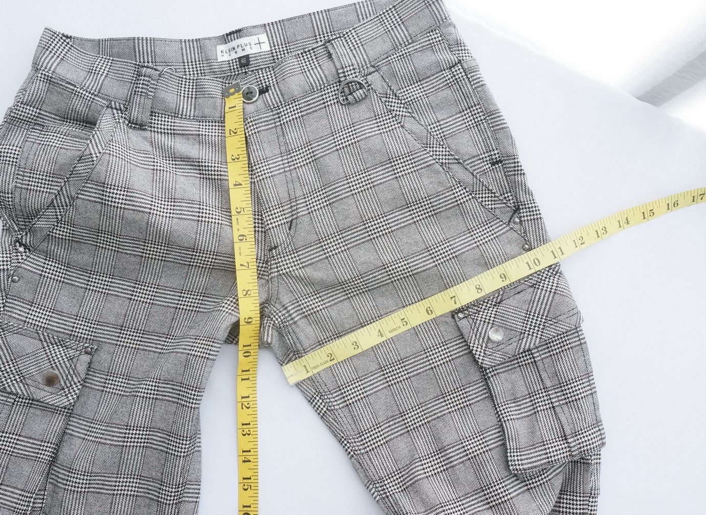 Japanese Brand KLEIN PLUS HOMME Glen Slim Skinny Fit Pants Size US 31 - 14 Thumbnail