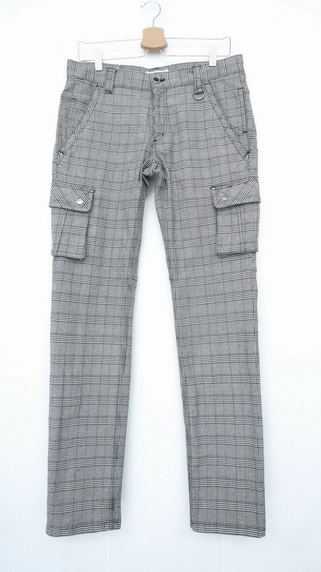 Japanese Brand KLEIN PLUS HOMME Glen Slim Skinny Fit Pants Size US 31 - 1 Thumbnail